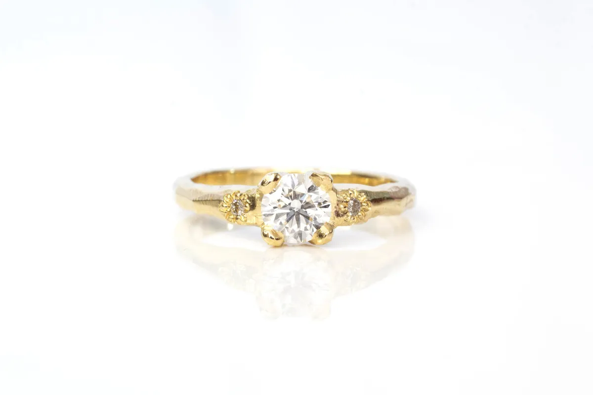 Mira Ring - 18ct Yellow Gold with 0.85ct Lab Diamond sold by Sophie Divett Jewelry