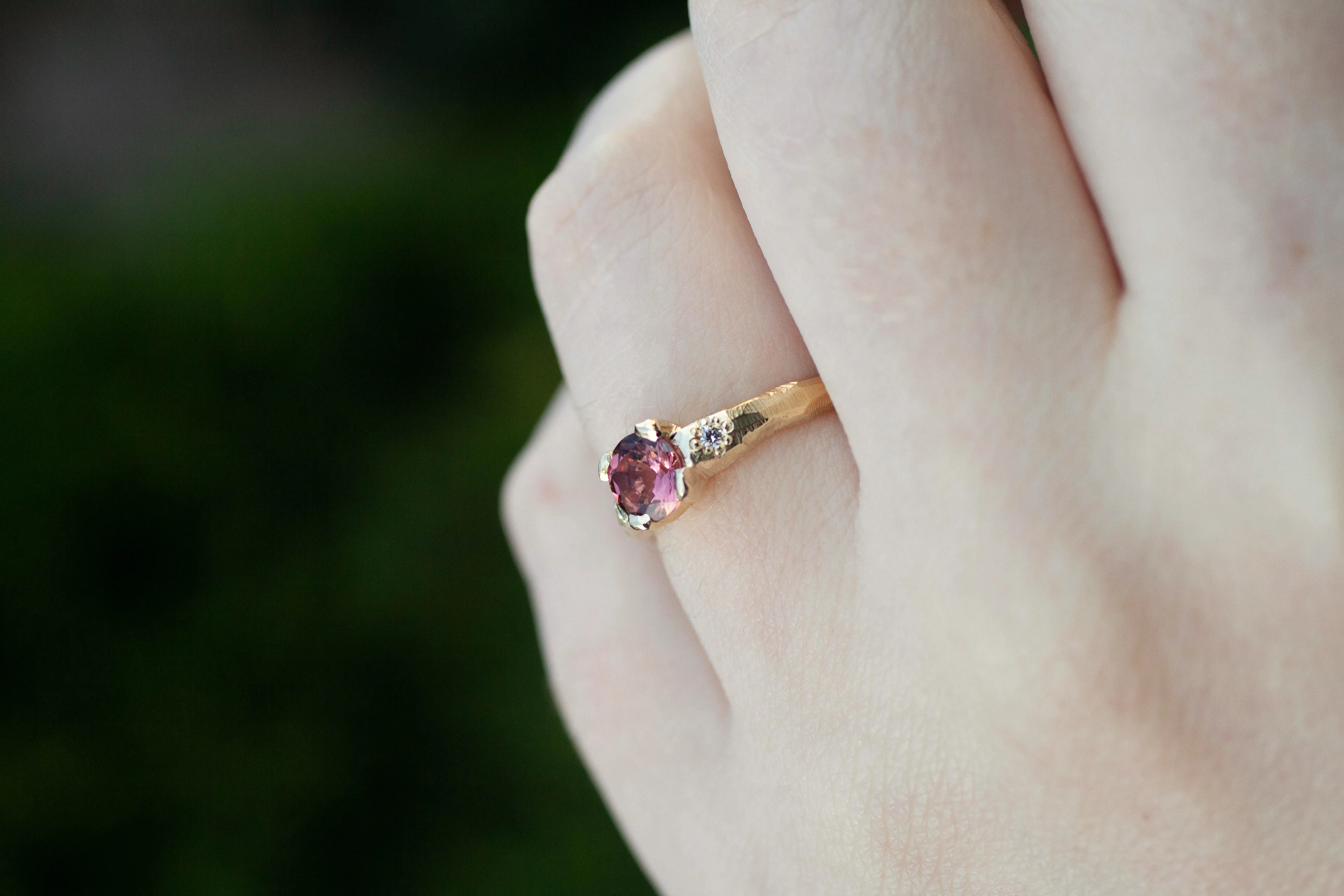 Mira Ring - 14ct Yellow Gold with Pink Tourmaline sold by Sophie Divett Jewelry product image thumbnail 5