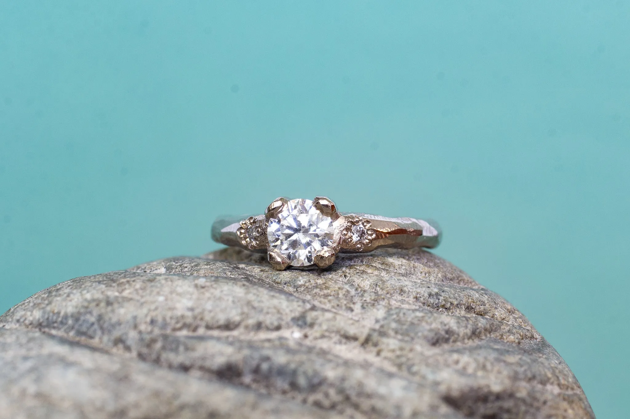 Mira Ring - 18ct White Gold with 0.86ct Lab Diamond sold by Sophie Divett Jewelry product image thumbnail 3