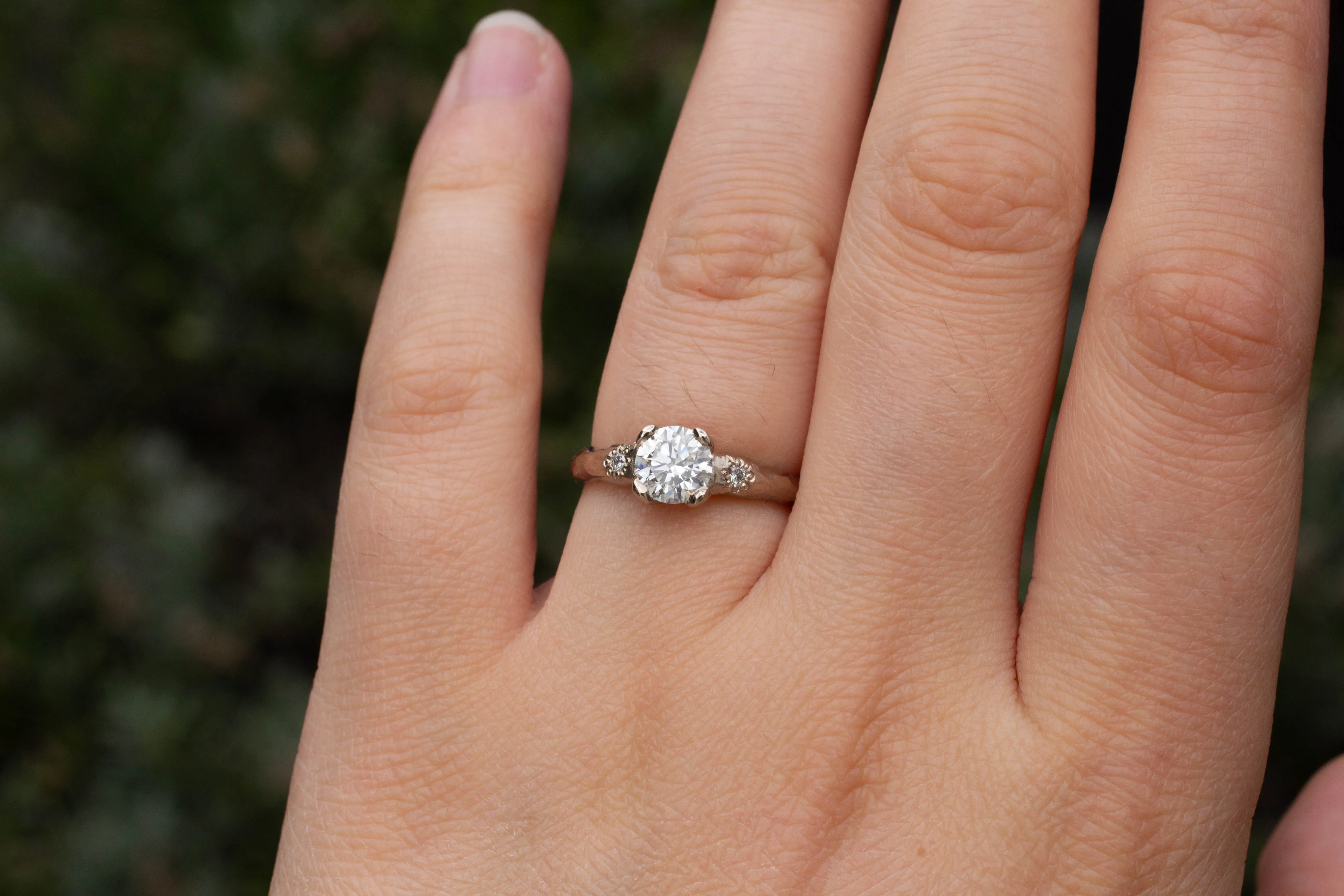 Mira Ring - 18ct White Gold with 0.86ct Lab Diamond sold by Sophie Divett Jewelry product image thumbnail 5