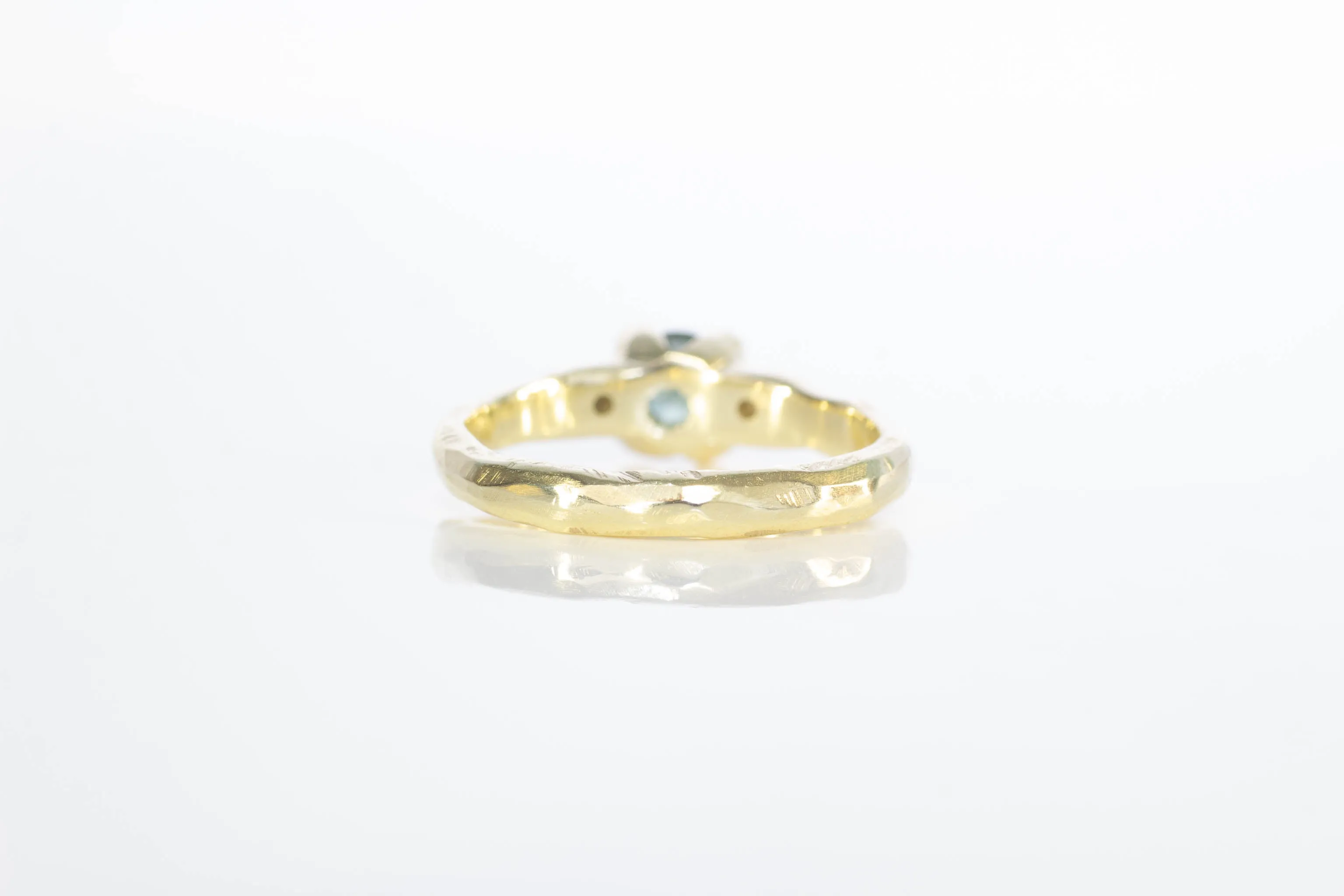 Mira Ring - 14ct Yellow Gold with 0.73ct Sea-Green Sapphire sold by Sophie Divett Jewelry product image thumbnail 4