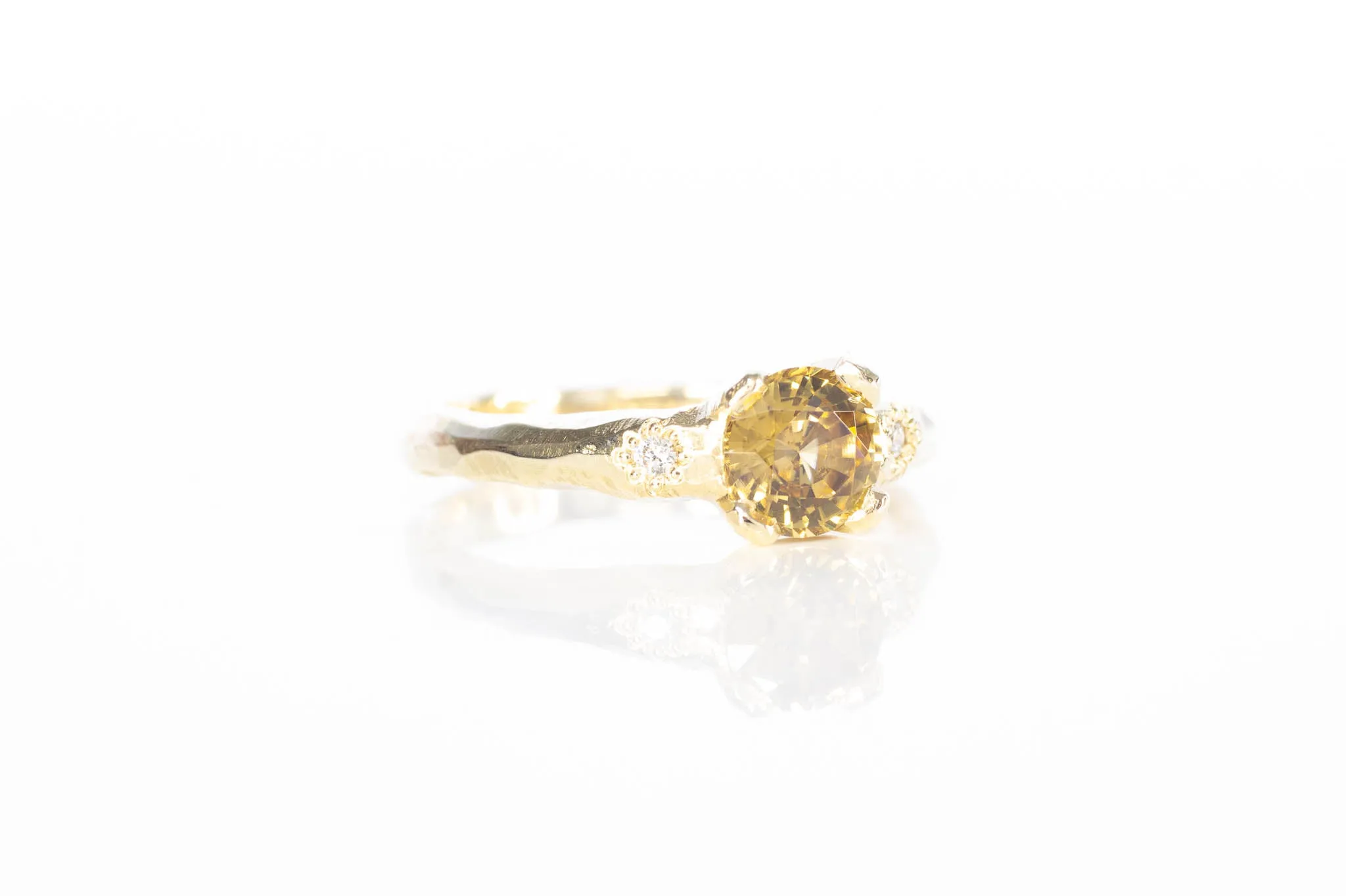 Mira Ring - 9ct Yellow Gold with Yellow Zircon sold by Sophie Divett Jewelry product image thumbnail 5