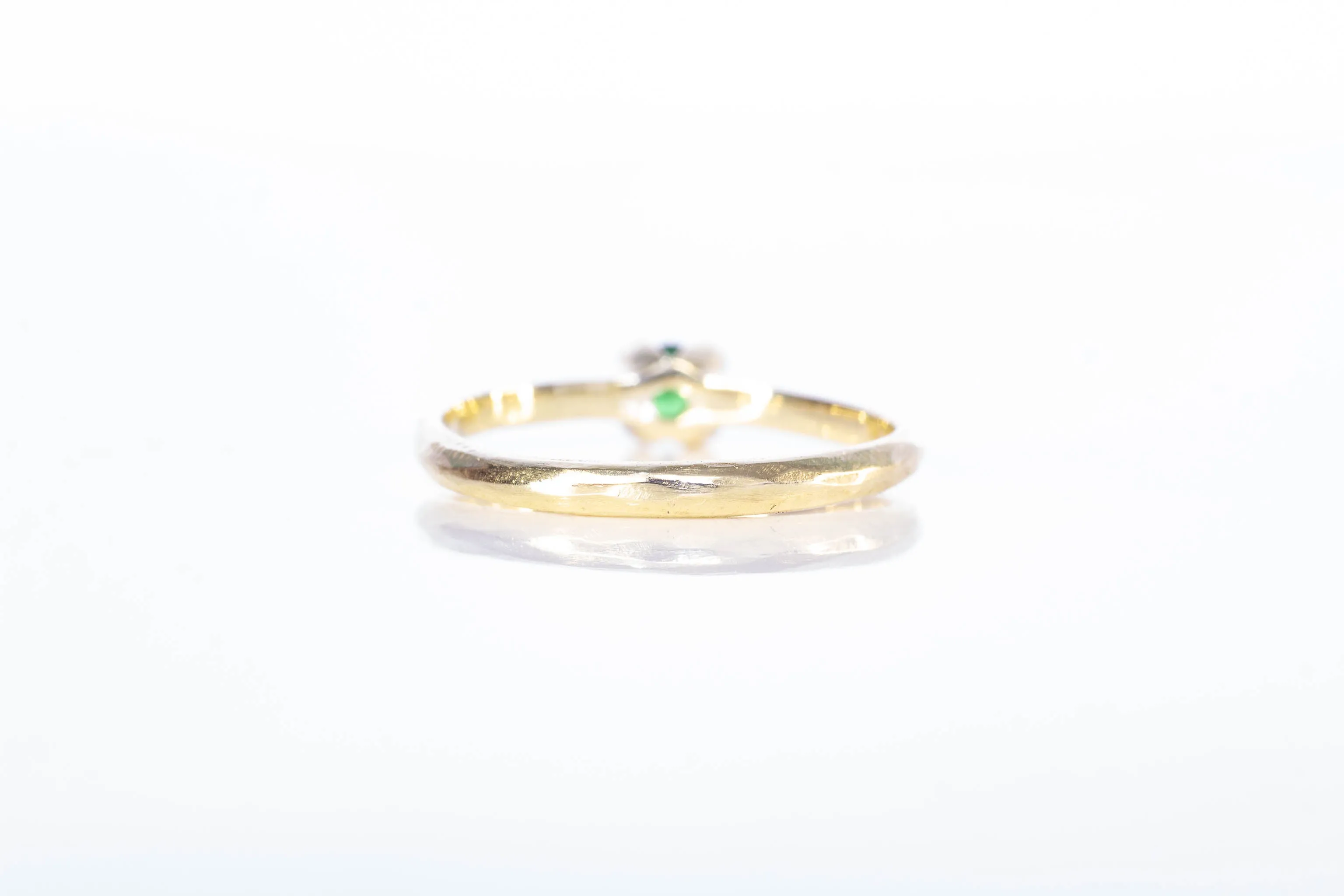 Droplet Ring - 14ct Yellow Gold with Tsavorite Garnet sold by Sophie Divett Jewelry product image thumbnail 5