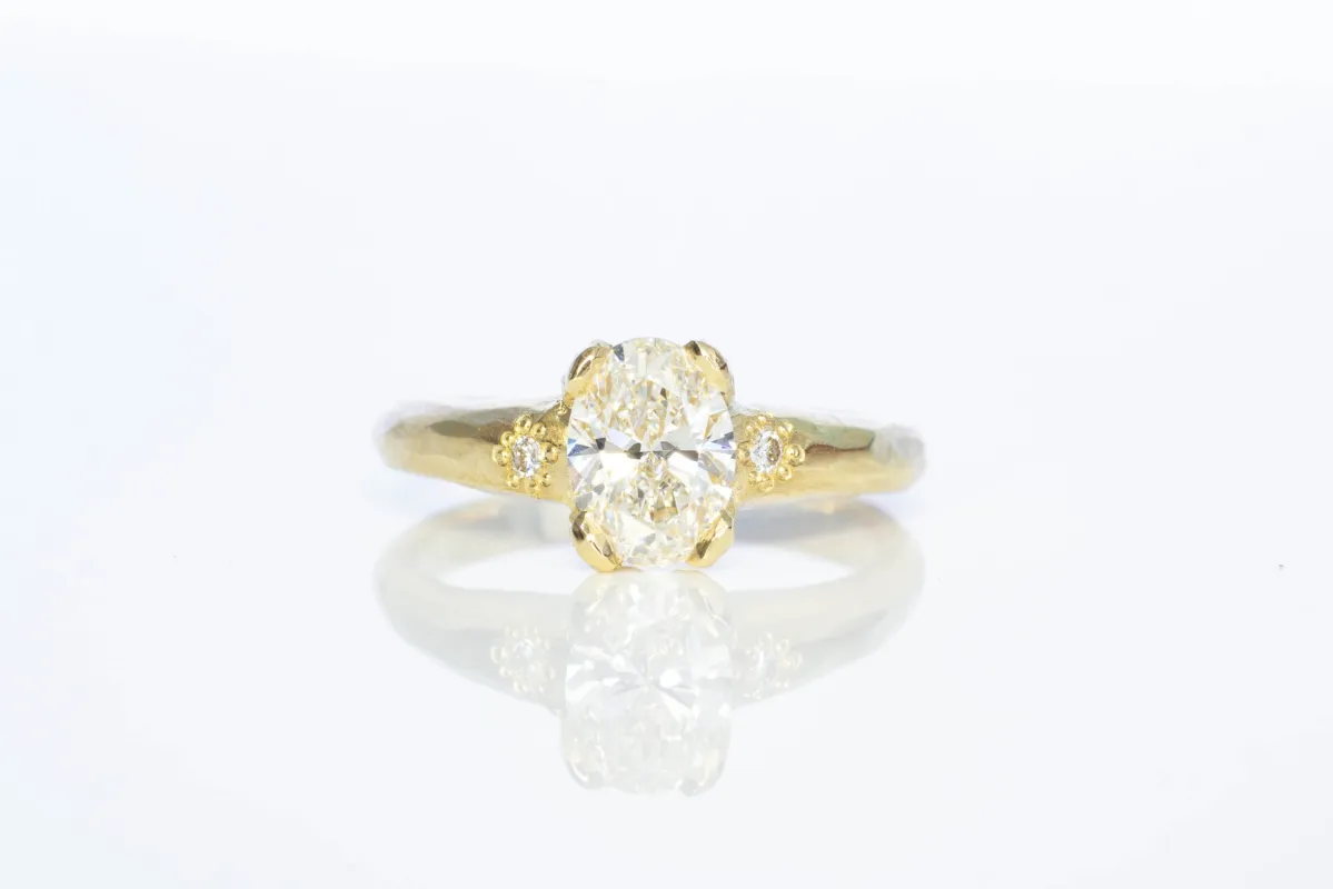 Eos Ring - 18ct Yellow Gold with 1.1ct Lab-Grown Diamond sold by Sophie Divett Jewelry
