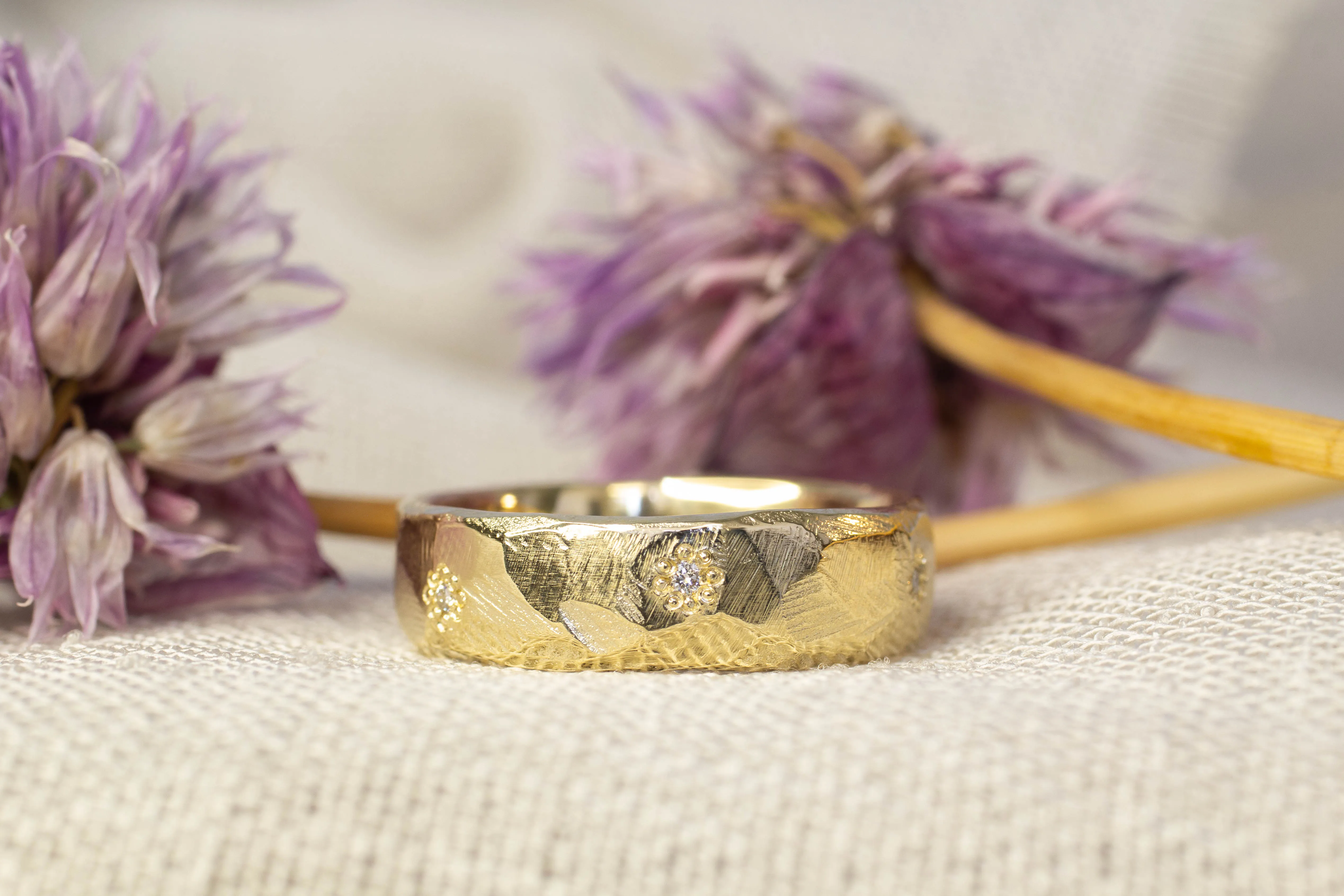 Wide Terra Band with Gems sold by Sophie Divett Jewelry product image thumbnail 2