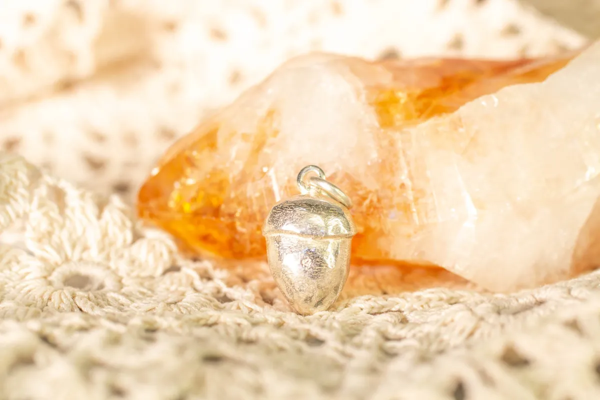 Acorn Charm - Sterling Silver sold by Sophie Divett Jewelry