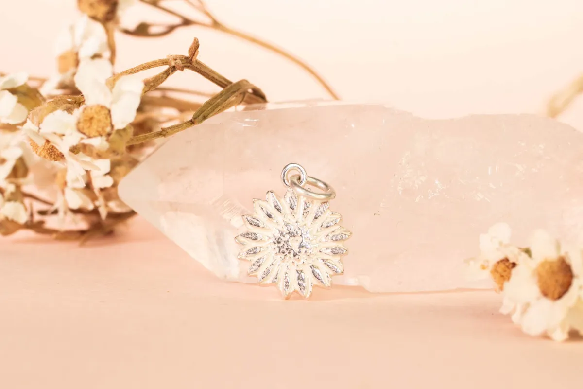 Daisy Charm - Sterling Silver sold by Sophie Divett Jewelry