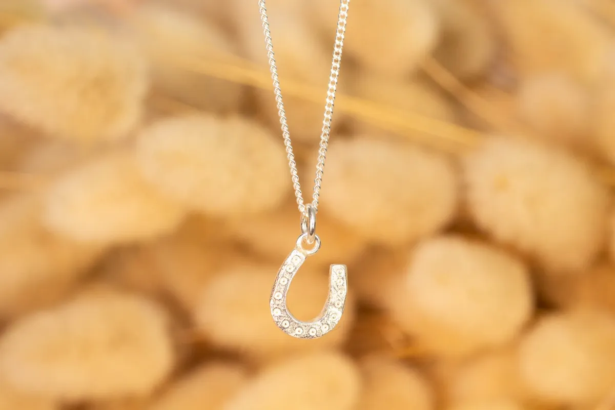 Horseshoe Pendant - Sterling Silver sold by Sophie Divett Jewelry
