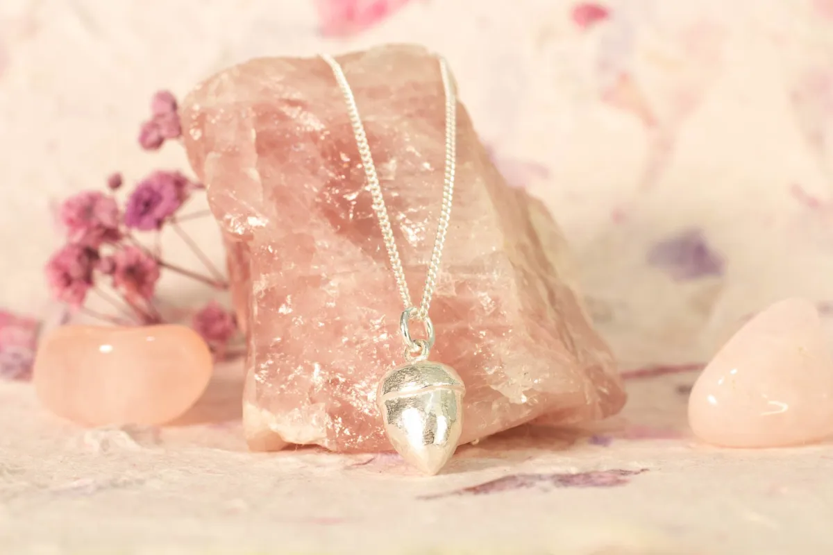 Acorn Pendant - Sterling Silver sold by Sophie Divett Jewelry