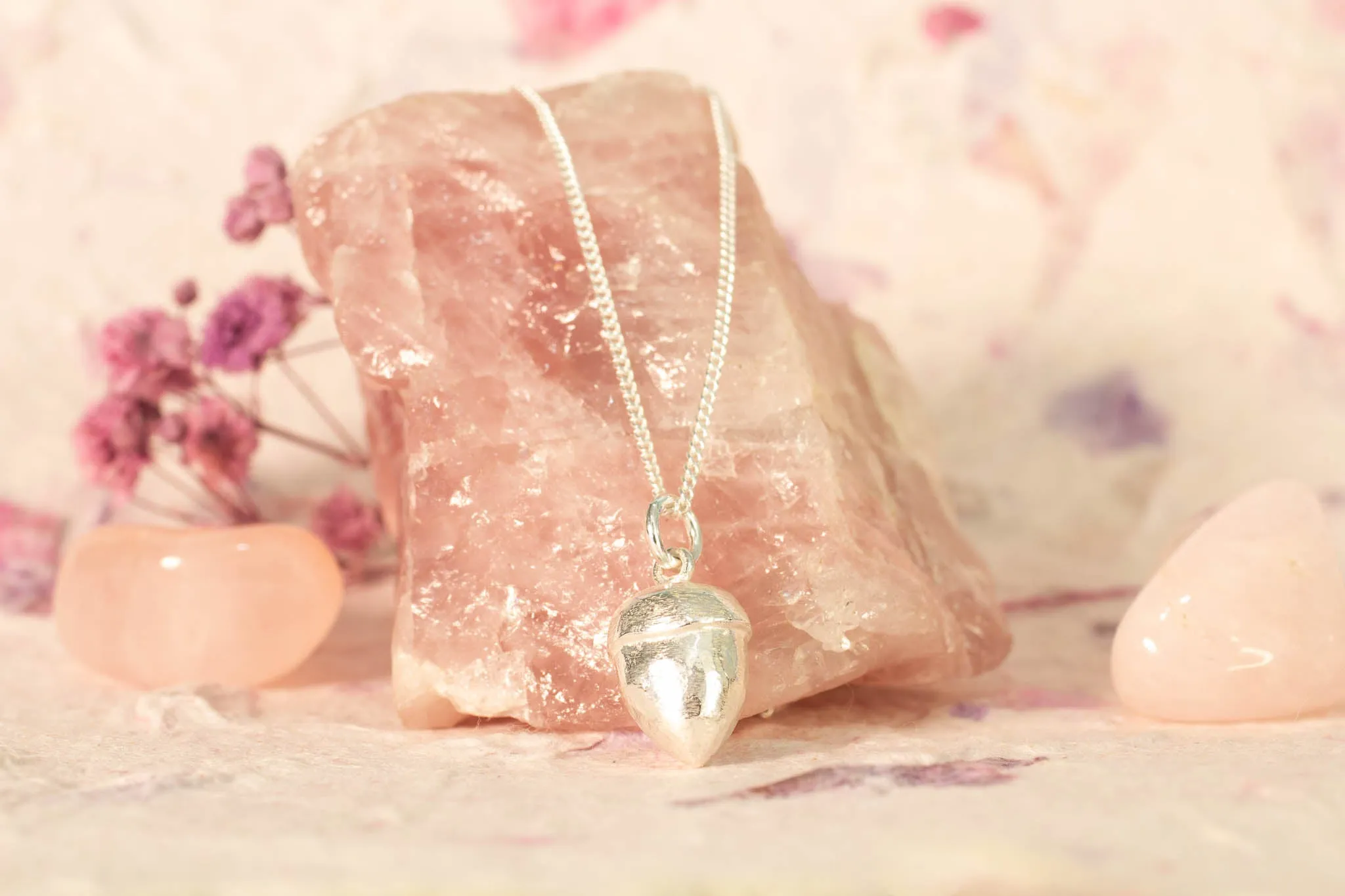 Acorn Pendant - Sterling Silver sold by Sophie Divett Jewelry