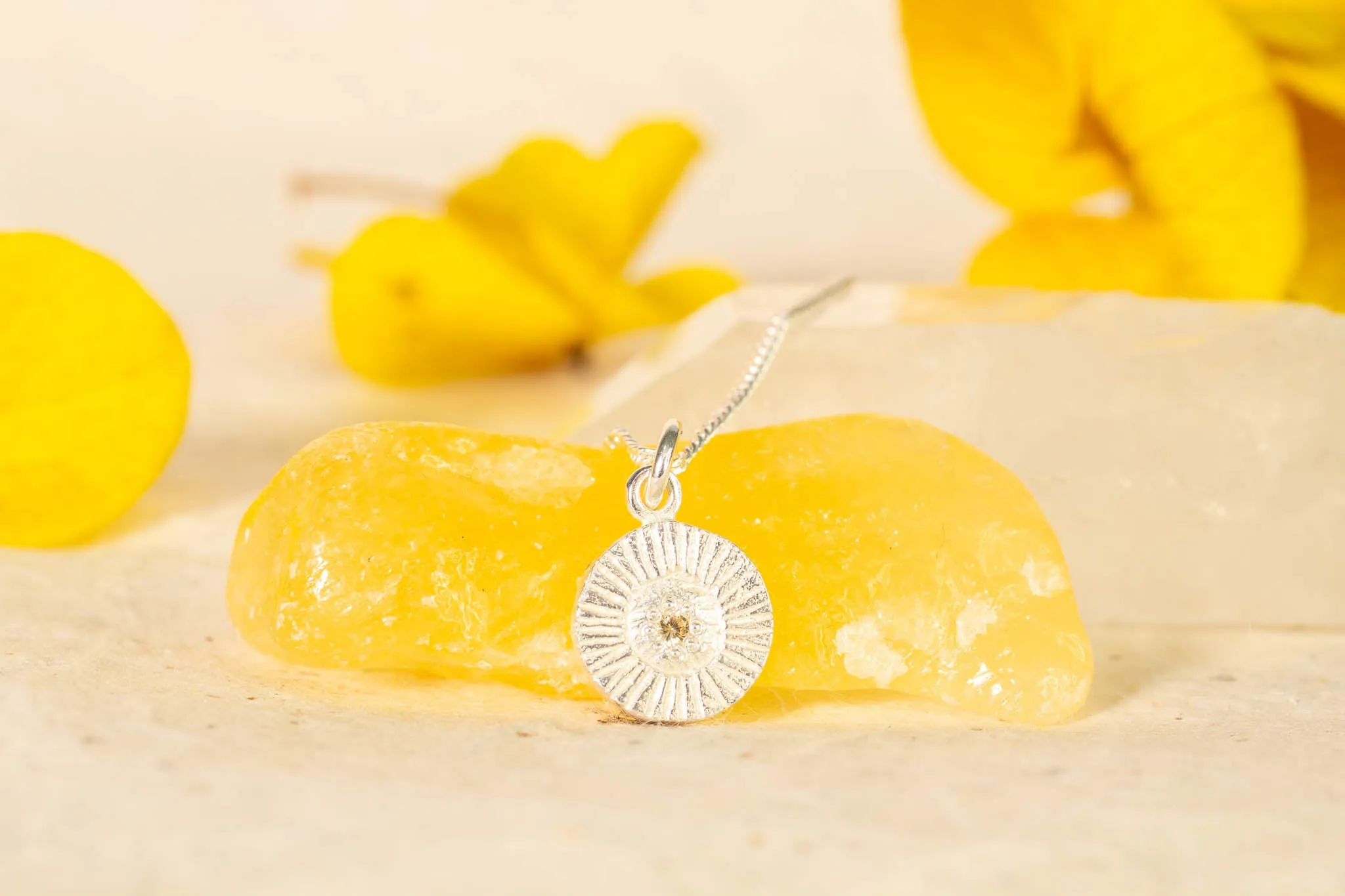 Sun Pendant - Sterling Silver sold by Sophie Divett Jewelry