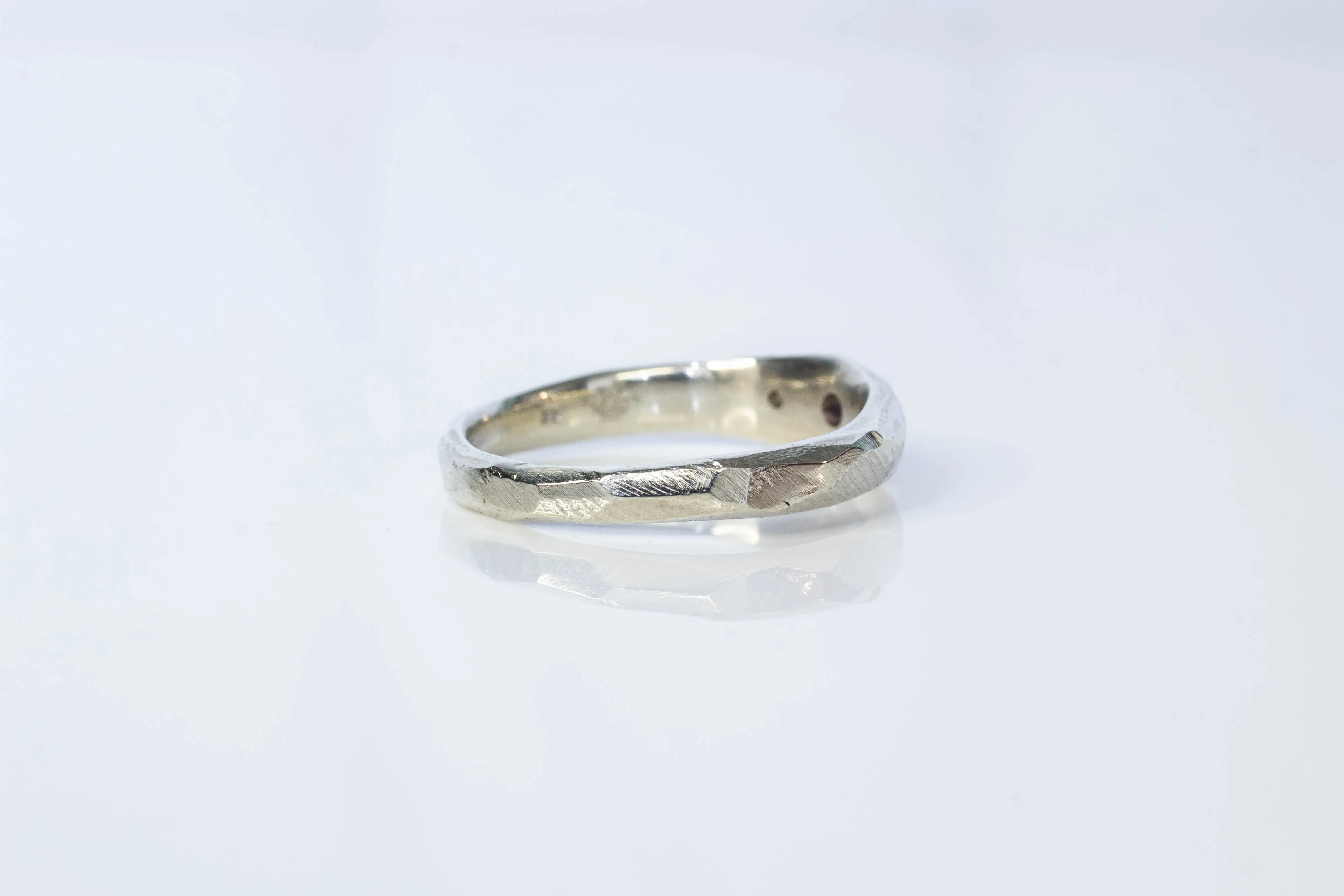 Hestia Ring - 9ct White Gold with Colour-Shift Purple Sapphire and Diamonds sold by Sophie Divett Jewelry product image thumbnail 5