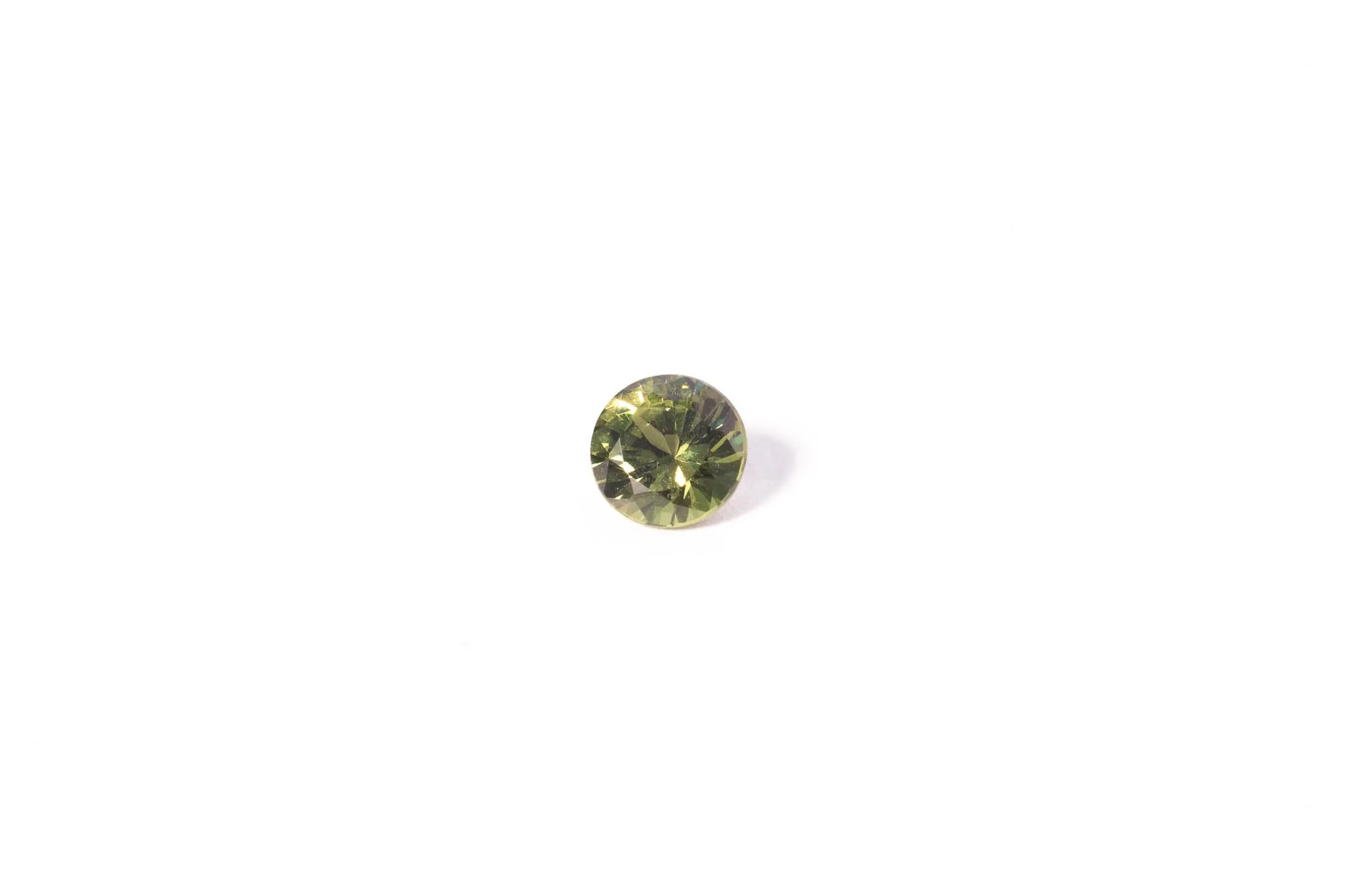 5.75mm Sapphire: 0.96ct Round - Green sold by Sophie Divett Jewelry
