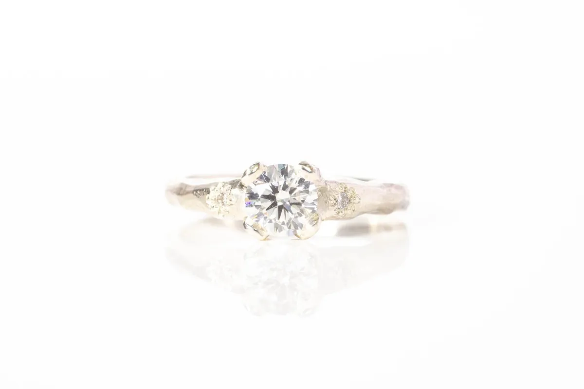 Mira Ring - 9ct White Gold with 0.63ct Lab Diamond sold by Sophie Divett Jewelry