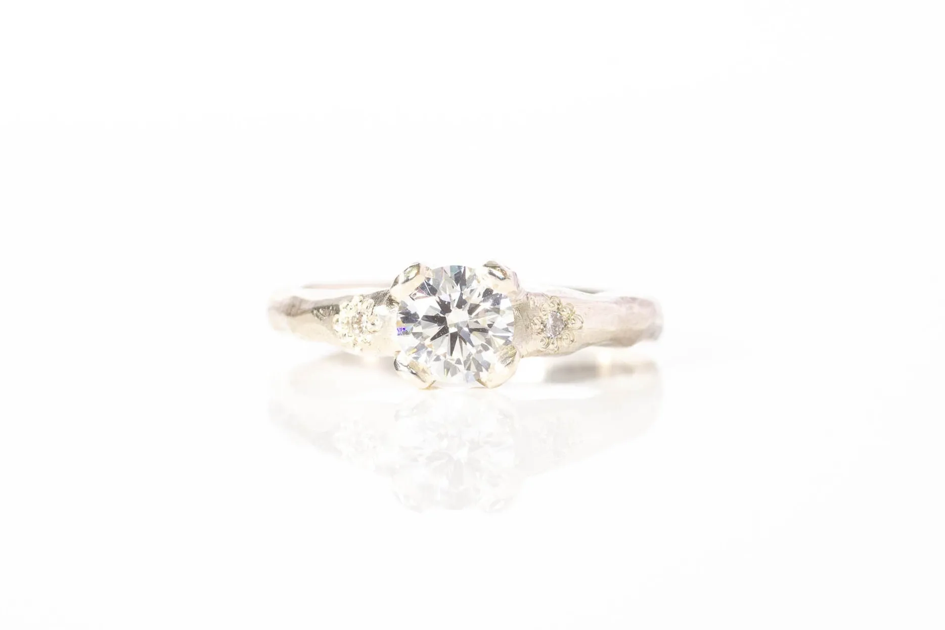 Mira Ring - 9ct White Gold with 0.63ct Lab Diamond sold by Sophie Divett Jewelry