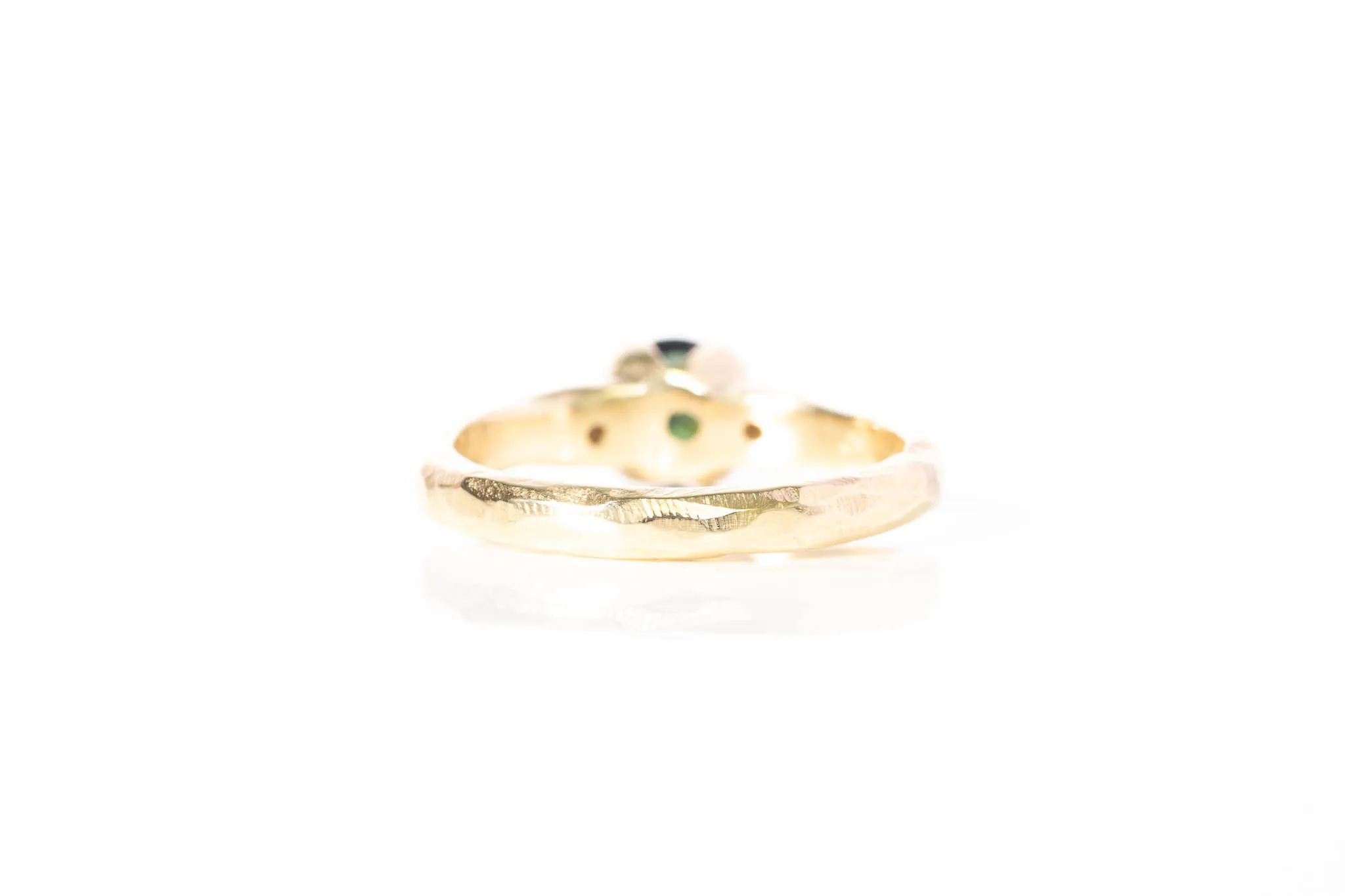 Mira Ring - 9ct Yellow Gold with 1.08ct Deep-Green Sapphire sold by Sophie Divett Jewelry product image thumbnail 4