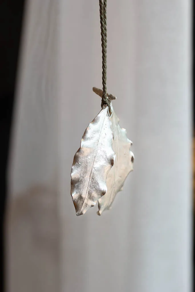 Large Leaf Pendant on Braided Cord sold by Sophie Divett Jewelry product image thumbnail 5