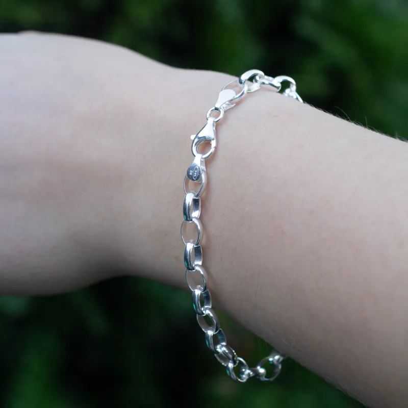 Charm Chain Bracelet – Medium Links – Sterling Silver sold by Sophie Divett Jewelry