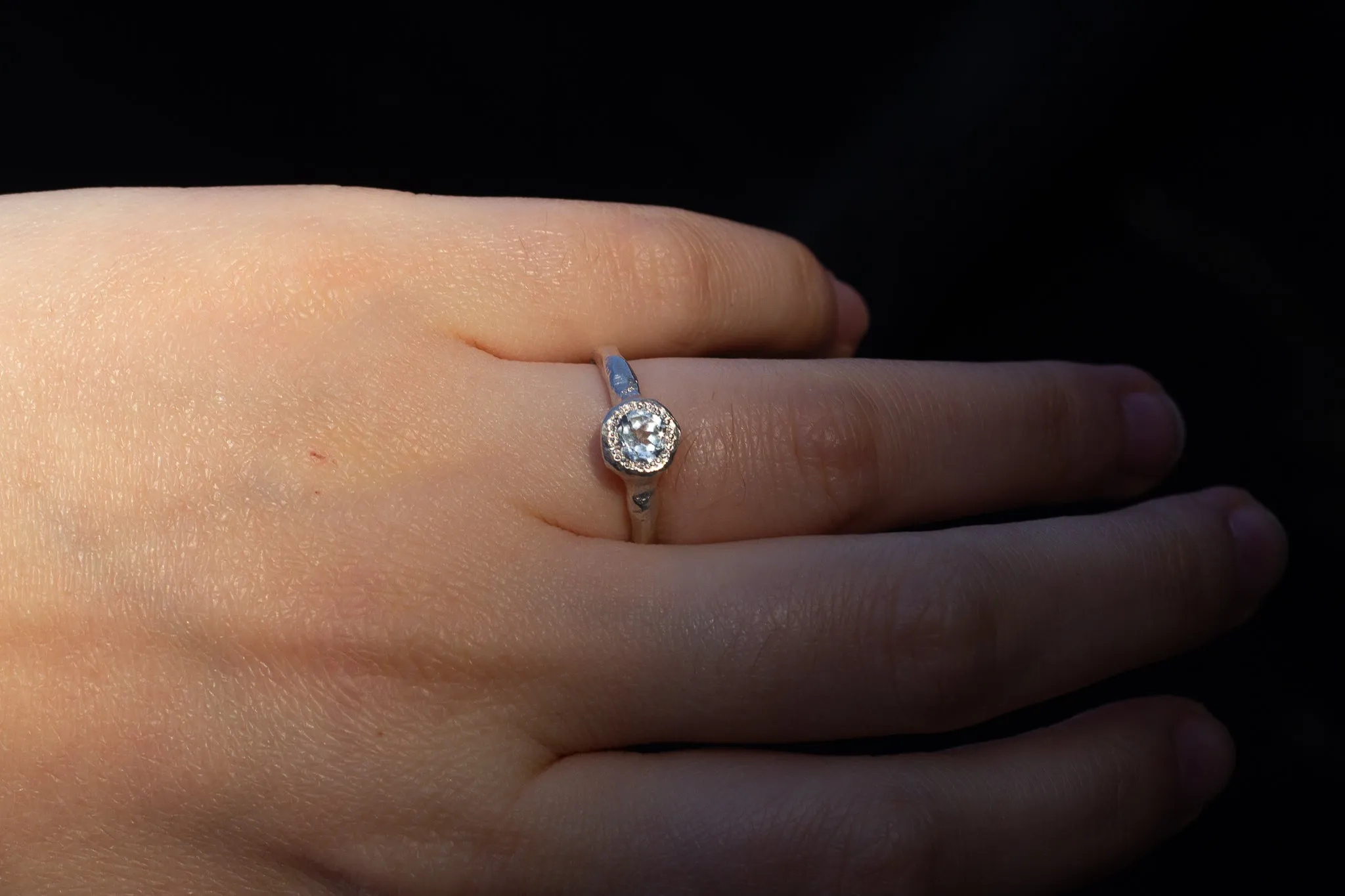 Neve Ring - Sterling Silver with Topaz sold by Sophie Divett Jewelry product image thumbnail 4