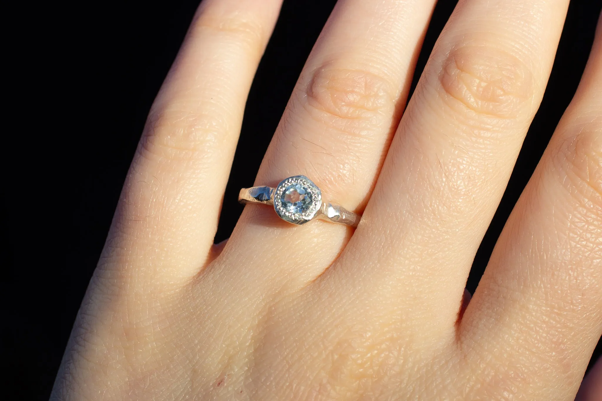 Neve Ring - Sterling Silver with Topaz sold by Sophie Divett Jewelry product image thumbnail 2