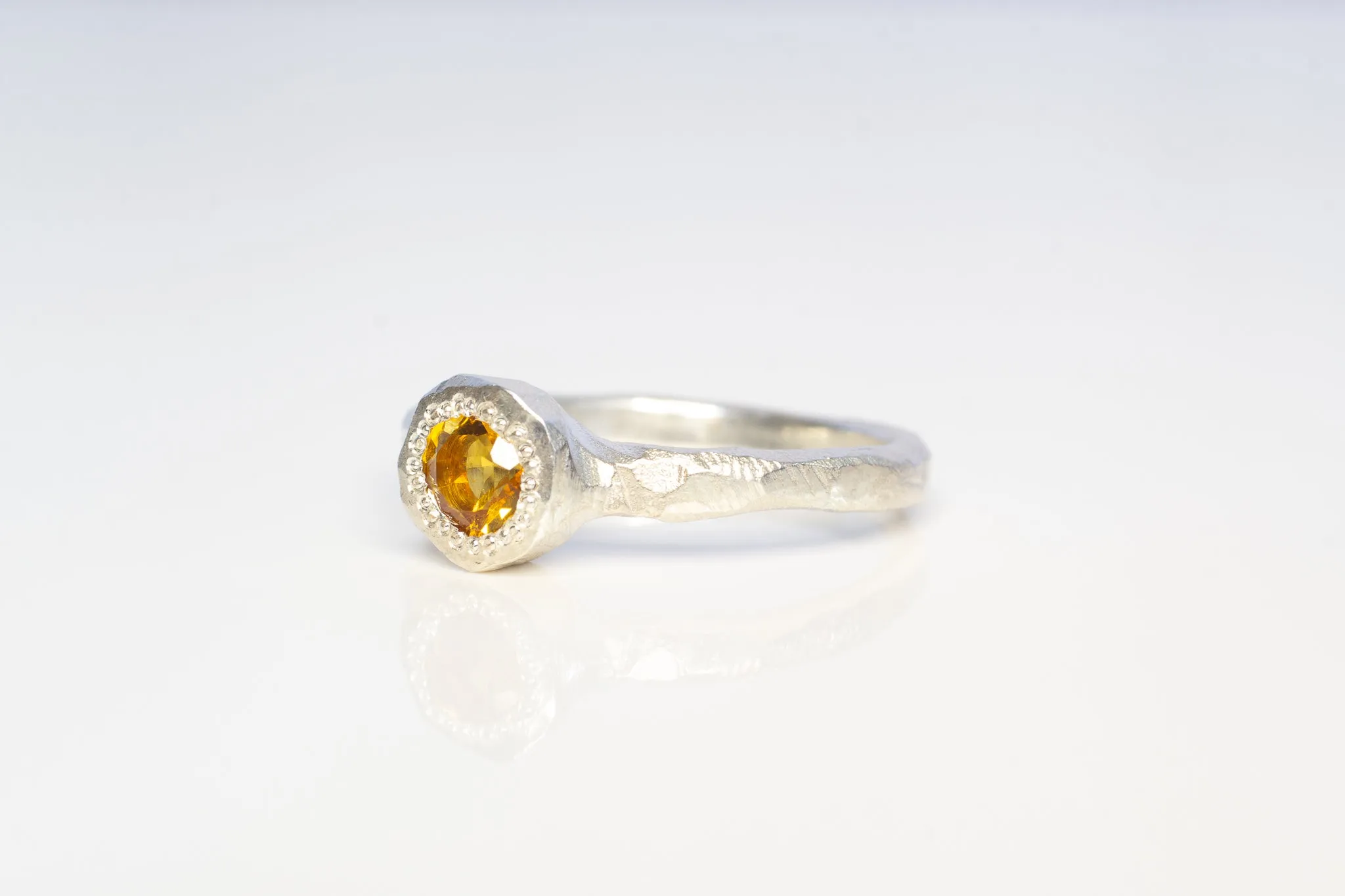 Neve Ring - Sterling Silver with Citrine sold by Sophie Divett Jewelry product image thumbnail 5