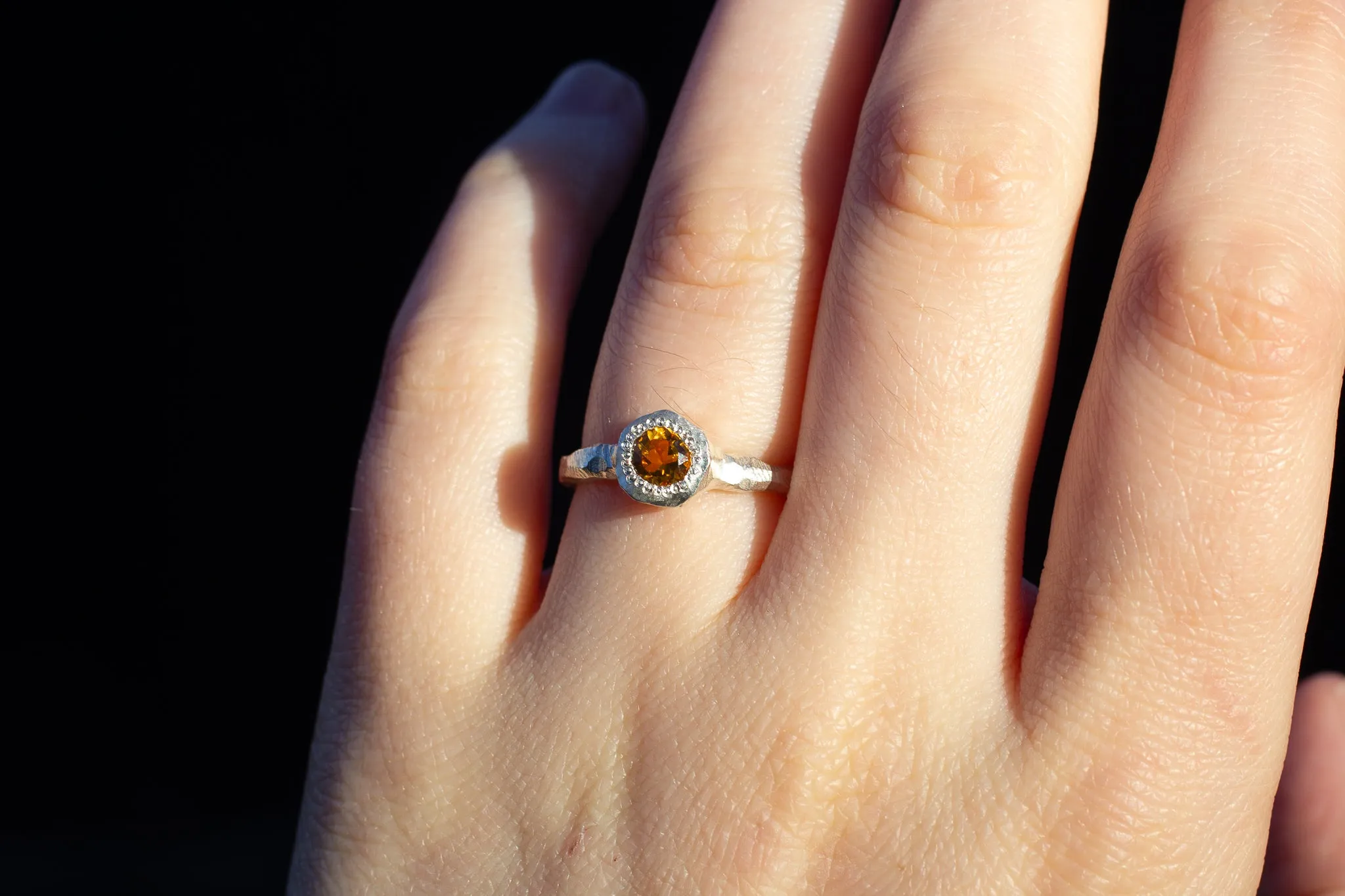 Neve Ring - Sterling Silver with Citrine sold by Sophie Divett Jewelry product image thumbnail 2