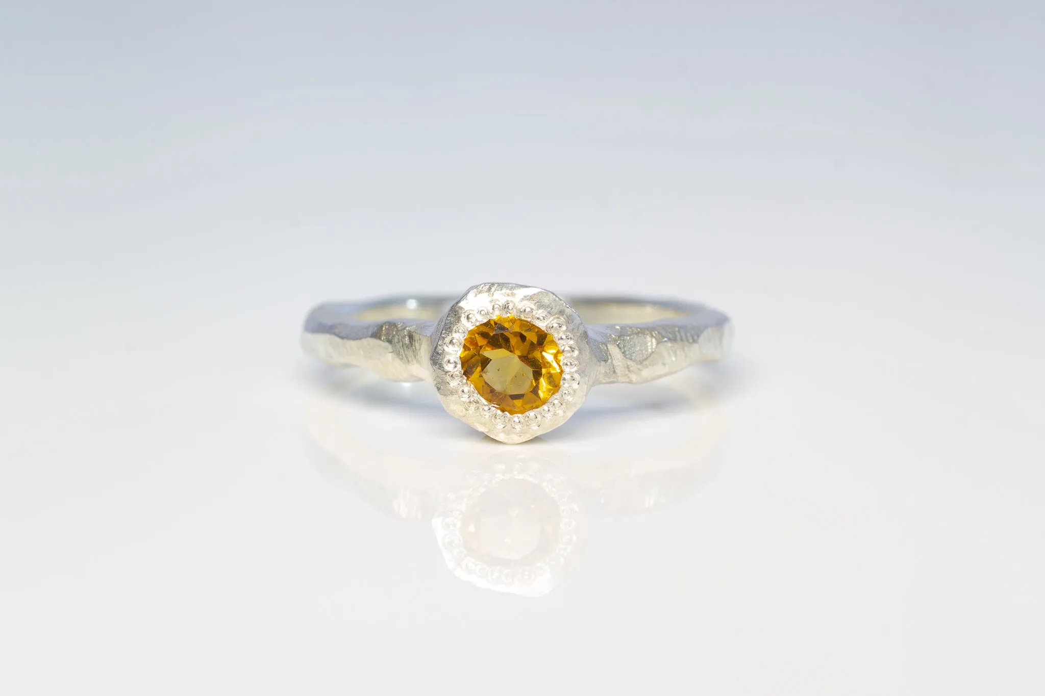 Neve Ring - Sterling Silver with Citrine sold by Sophie Divett Jewelry product image thumbnail 4