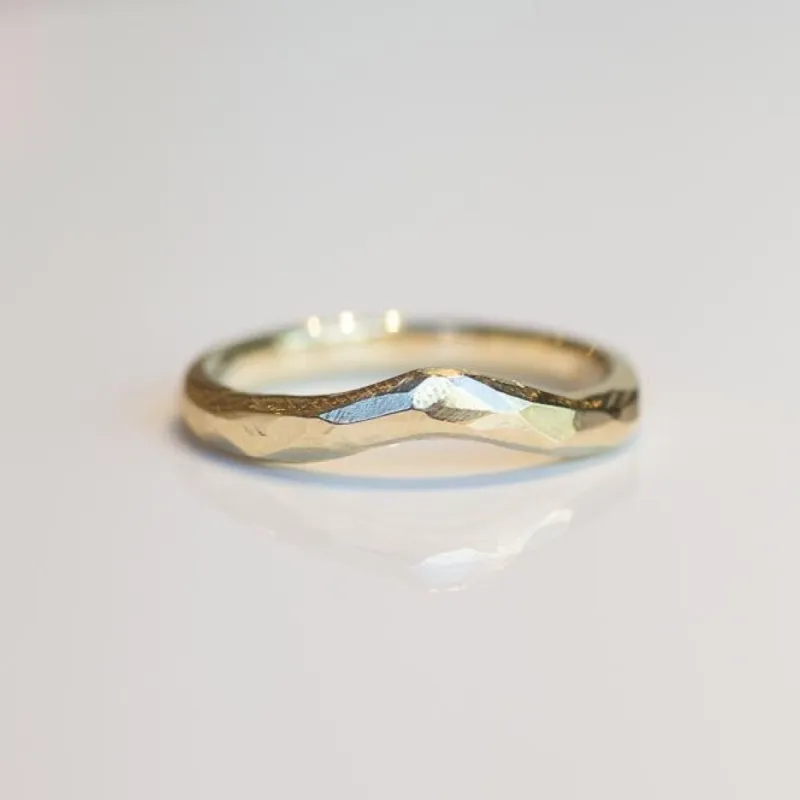 Terra Fitted Band - Yellow Gold sold by Sophie Divett Jewelry