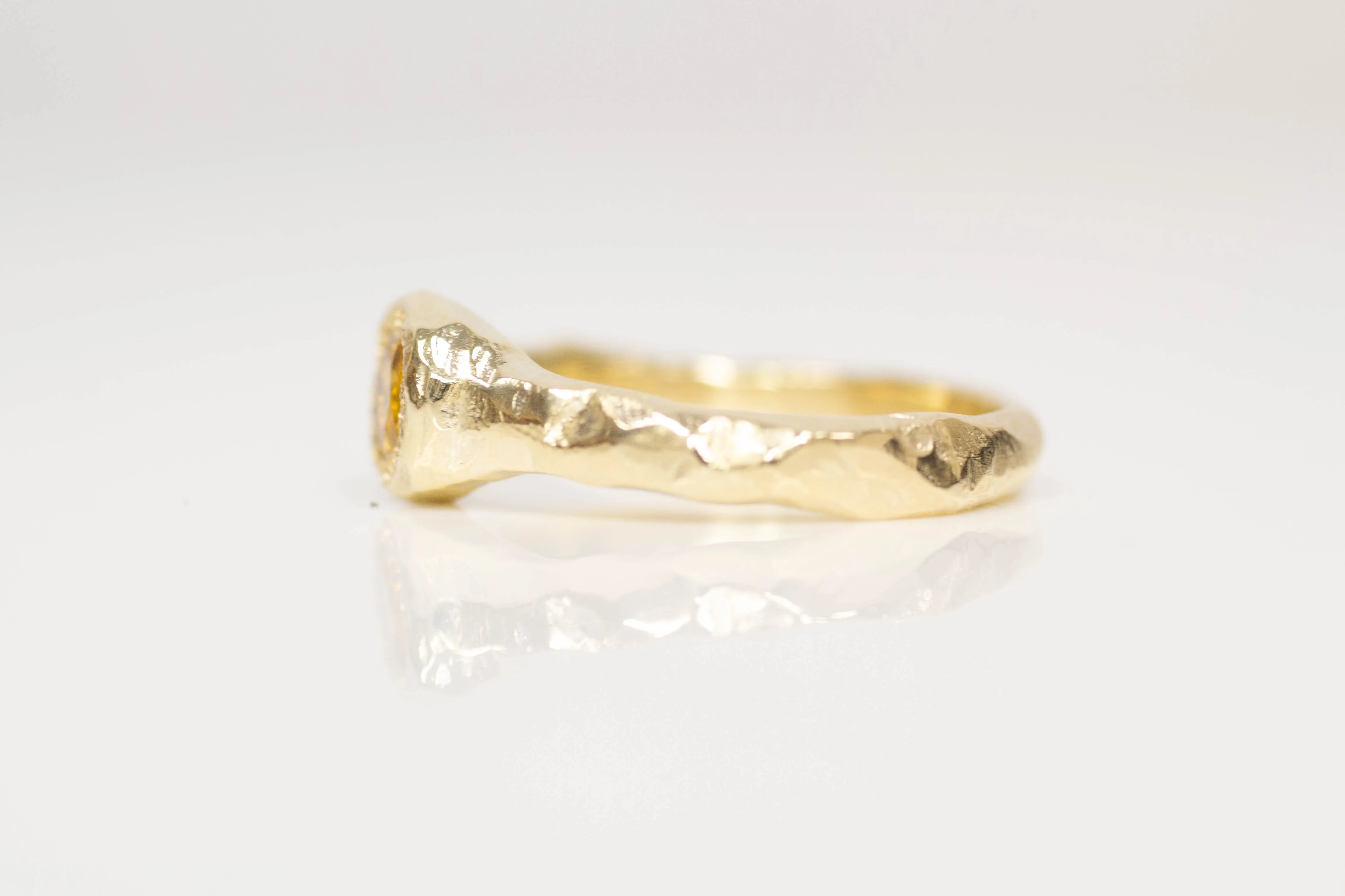 Spring Ring - Yellow Gold with Citrine sold by Sophie Divett Jewelry product image thumbnail 3