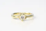Vesta Ring - 14ct Yellow Gold with Recycled Diamond sold by Sophie Divett Jewelry