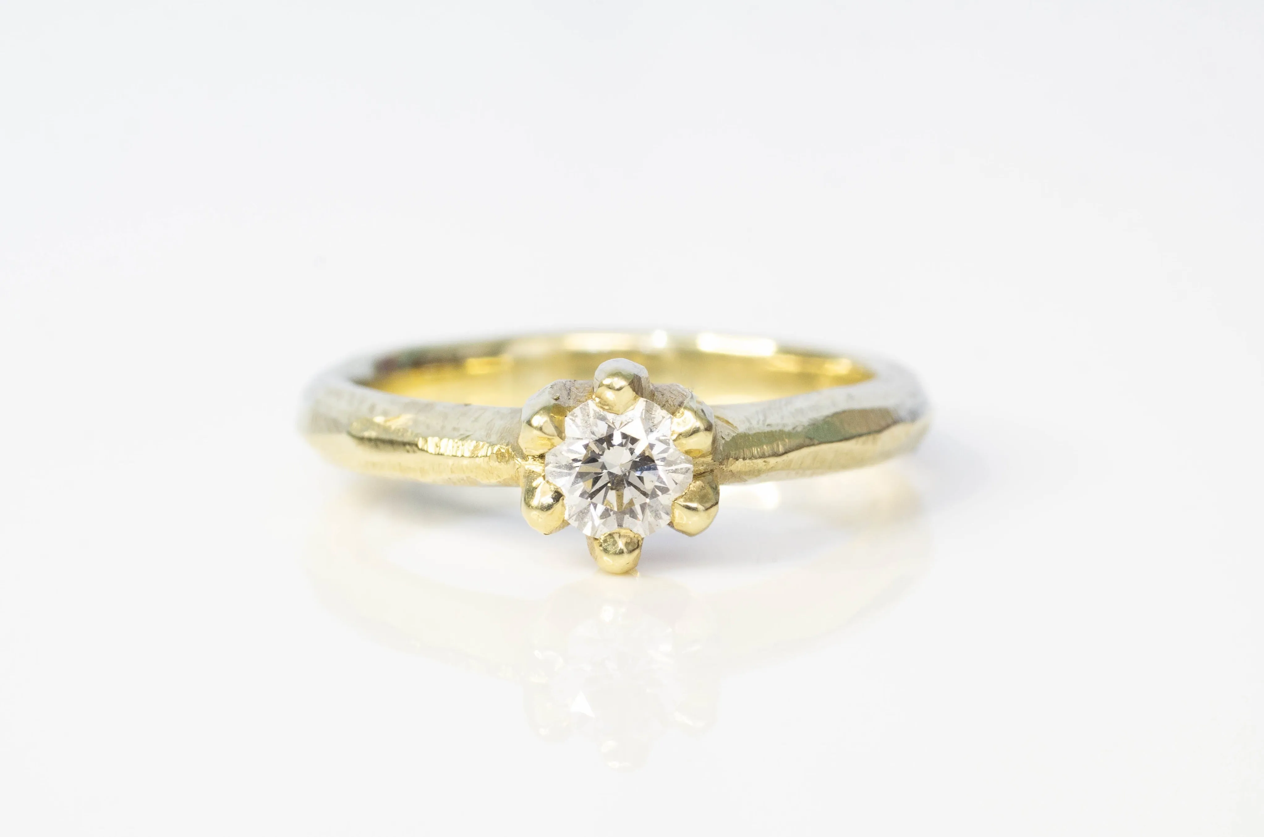 Vesta Ring - 14ct Yellow Gold with Recycled Diamond sold by Sophie Divett Jewelry