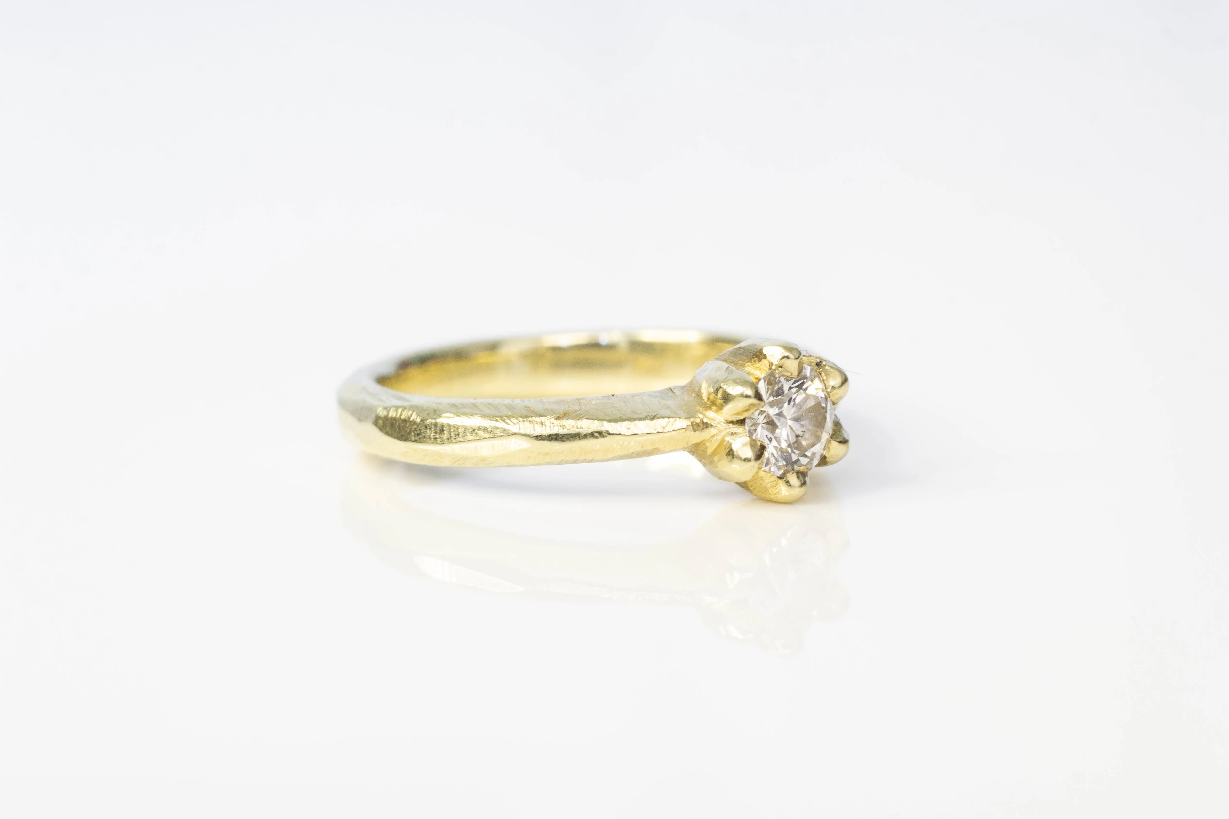 Vesta Ring - 14ct Yellow Gold with Recycled Diamond sold by Sophie Divett Jewelry product image thumbnail 4