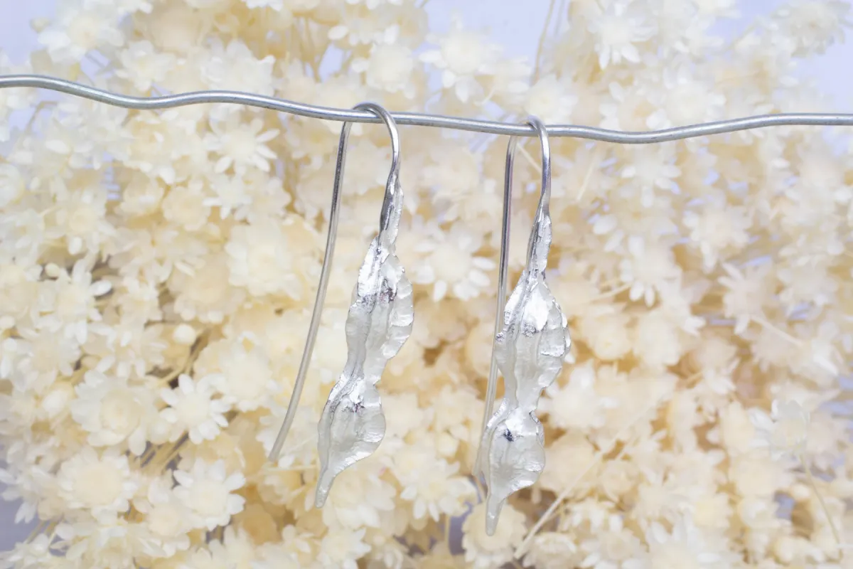 Kowhai Seed Pod Earrings - Sterling Silver sold by Sophie Divett Jewelry