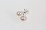 Round Pearl Studs - Natural - 6mm sold by Sophie Divett Jewelry