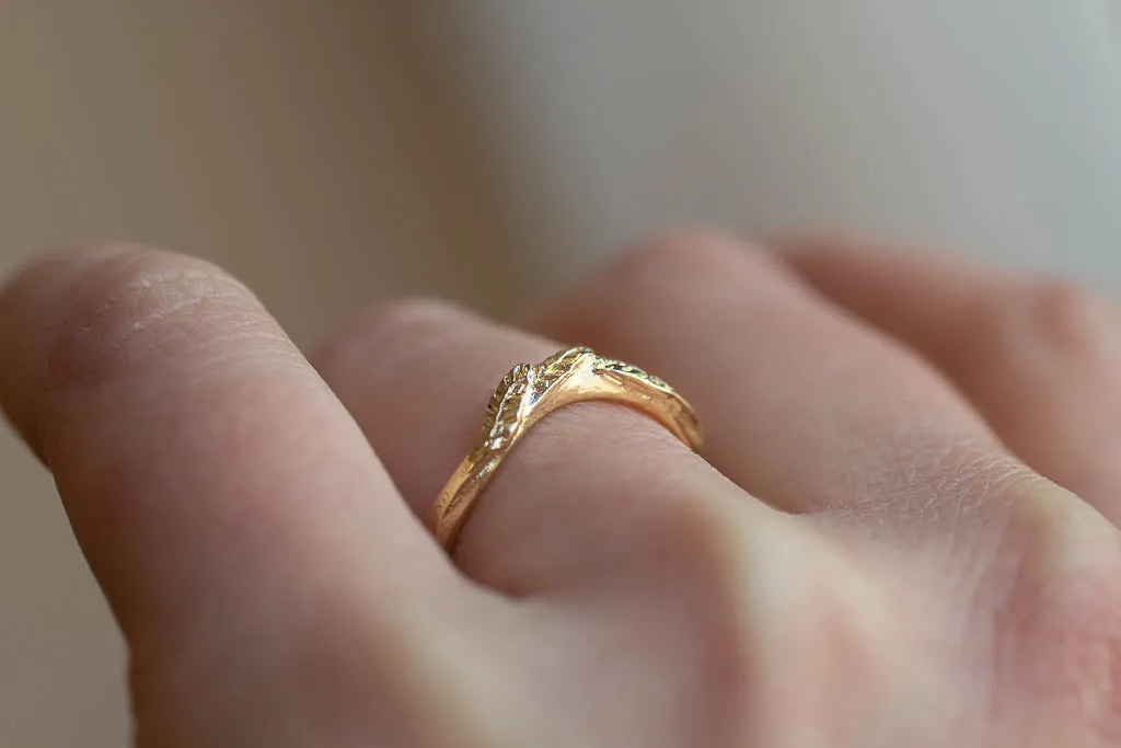 Rhea Fitted Band - Yellow Gold sold by Sophie Divett Jewelry product image thumbnail 3