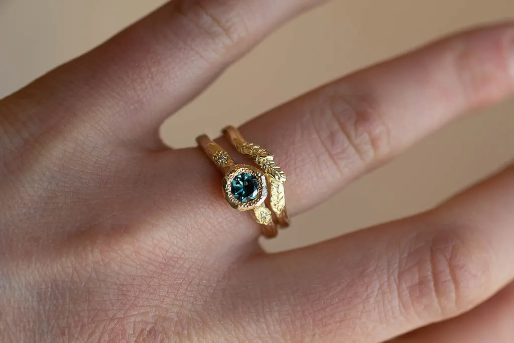 Rhea Fitted Band - Yellow Gold sold by Sophie Divett Jewelry product image thumbnail 5