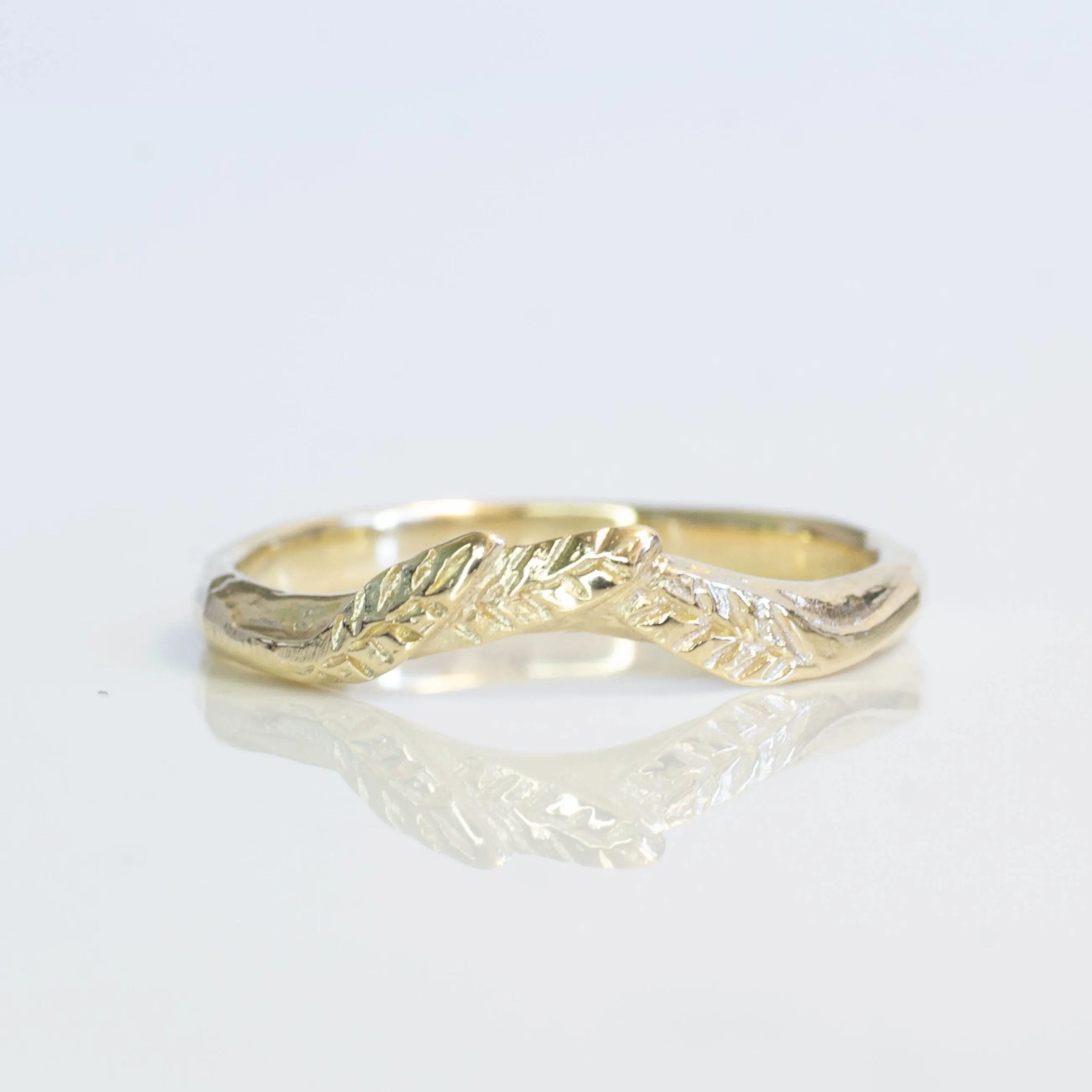Rhea Fitted Band - Yellow Gold sold by Sophie Divett Jewelry