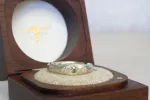 Hestia Ring - White Gold with Green Sapphire and Diamonds sold by Sophie Divett Jewelry