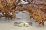 Hestia Ring - White Gold with Green Sapphire and Diamonds sold by Sophie Divett Jewelry