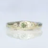 Hestia Ring - White Gold with Green Sapphire and Diamonds sold by Sophie Divett Jewelry