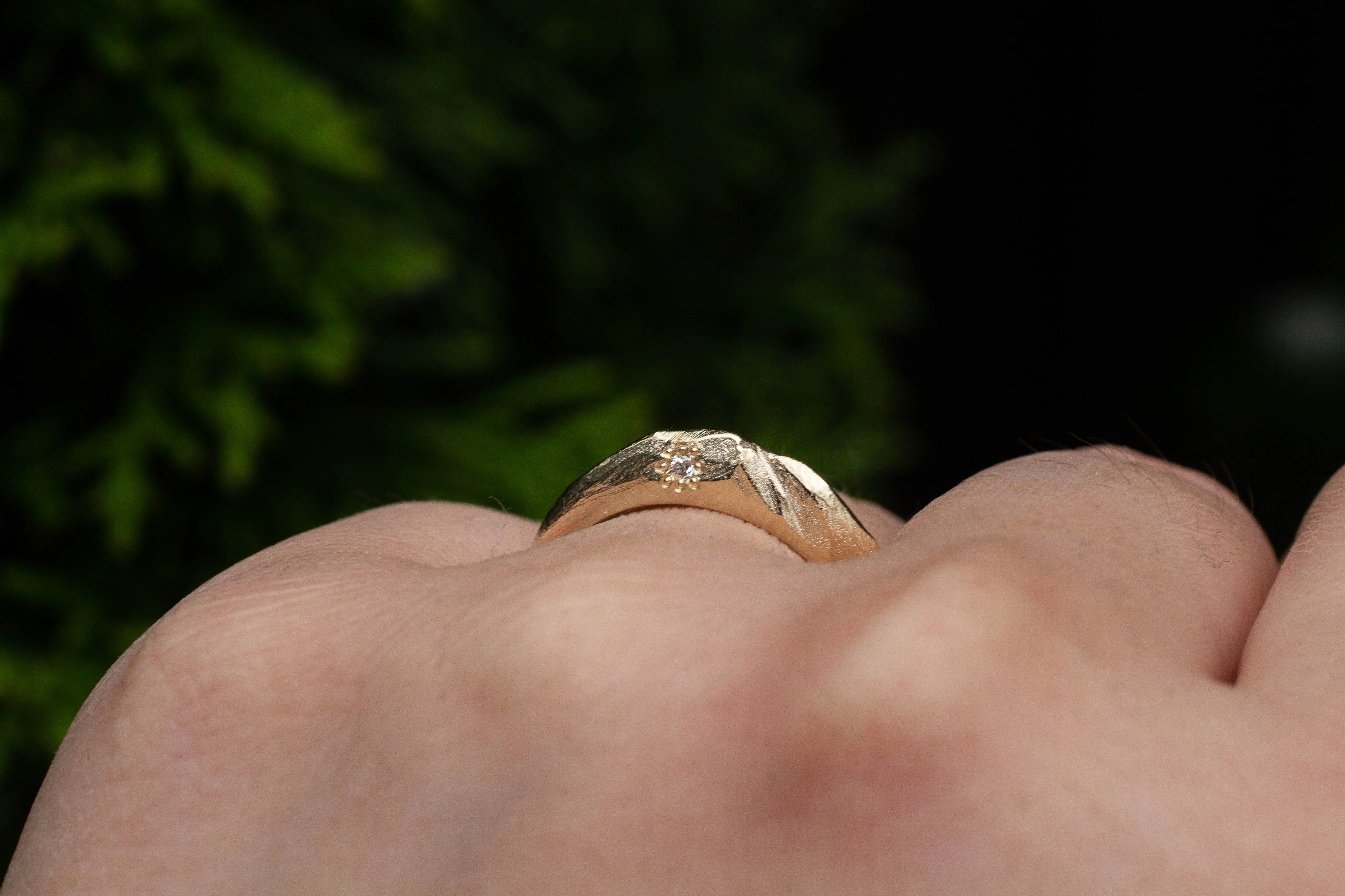 Mountain Ring with Diamond - Gold sold by Sophie Divett Jewelry product image thumbnail 4