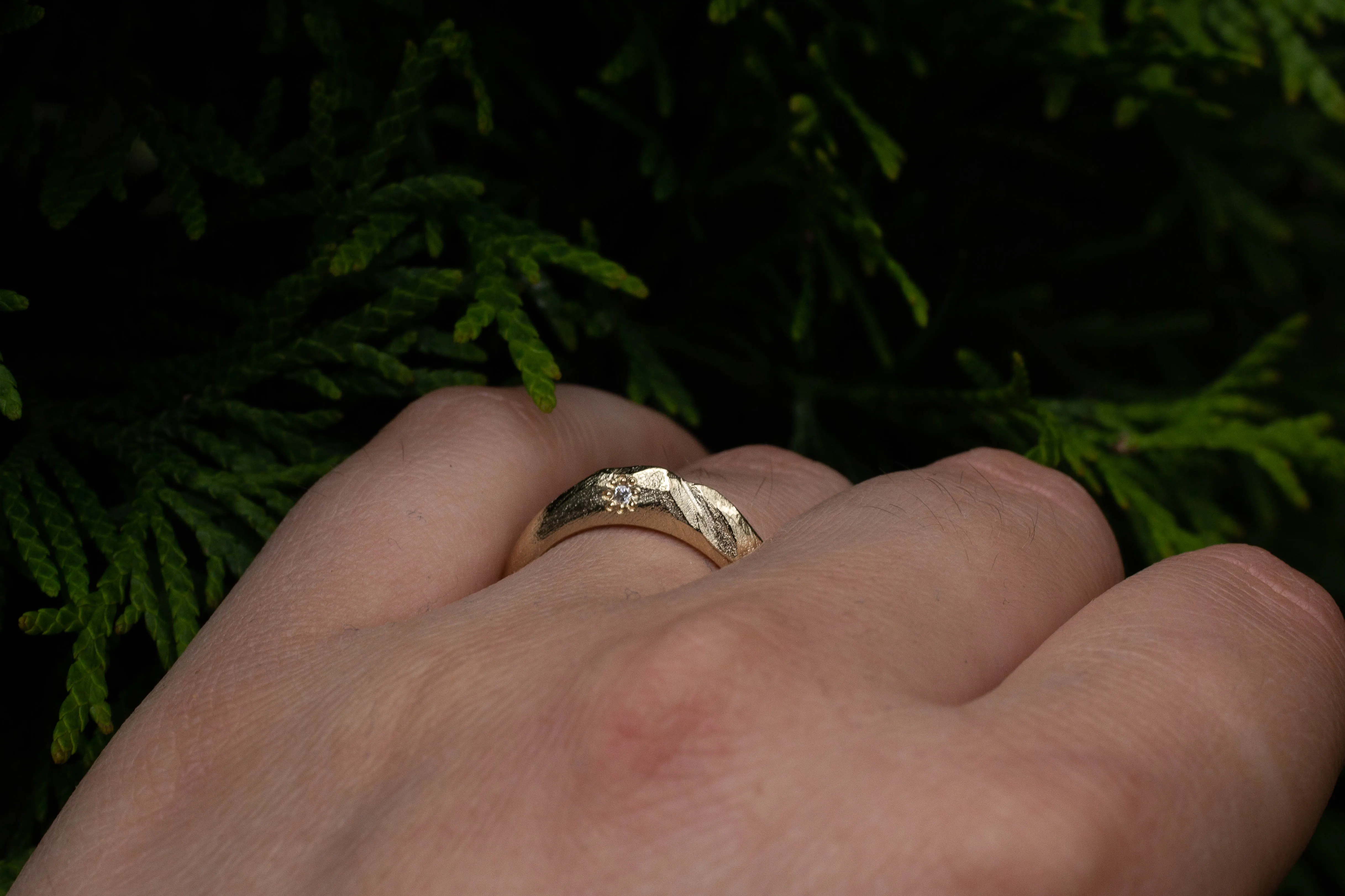 Mountain Ring with Diamond - Gold sold by Sophie Divett Jewelry product image thumbnail 5