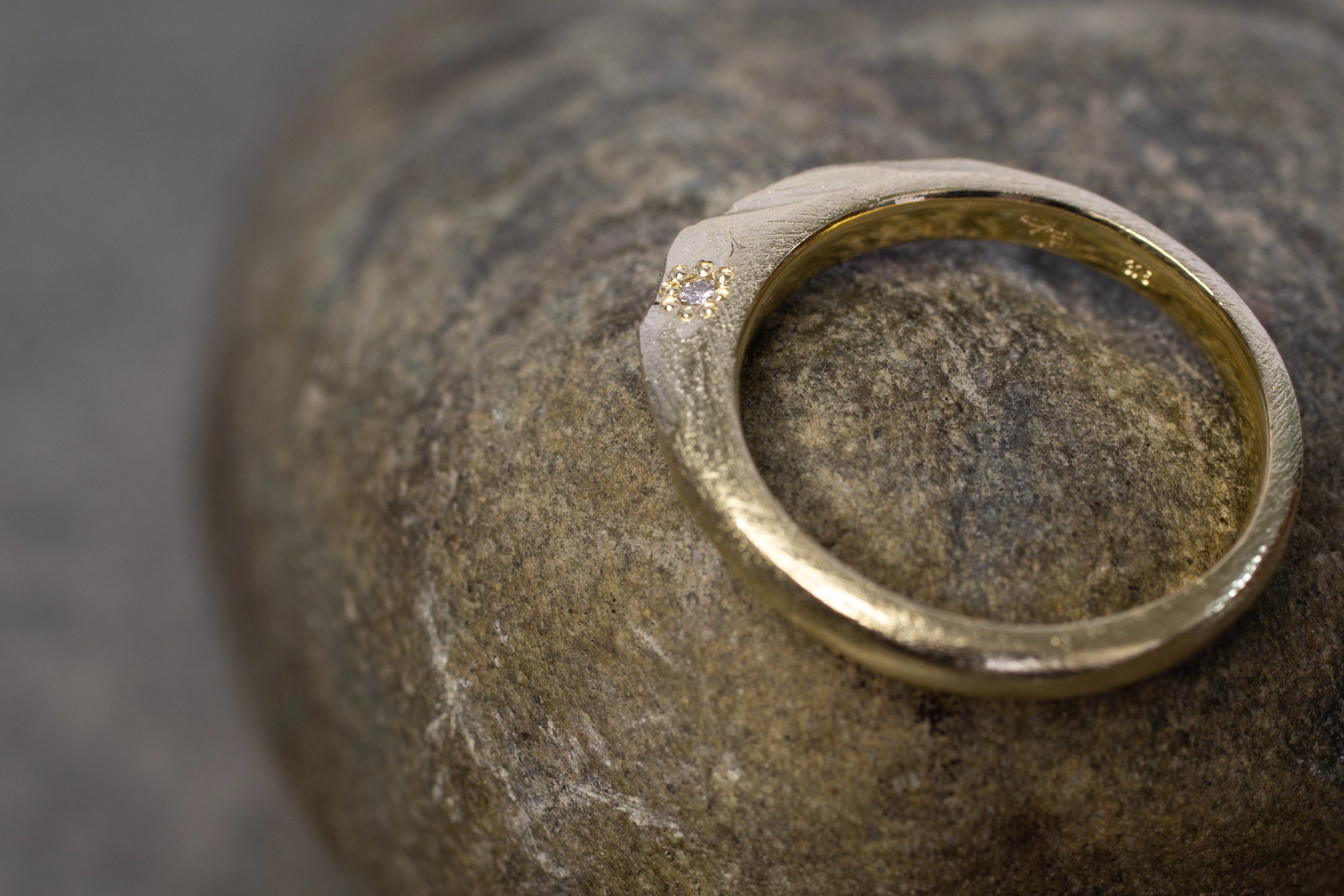 Mountain Ring with Diamond - Gold sold by Sophie Divett Jewelry product image thumbnail 3