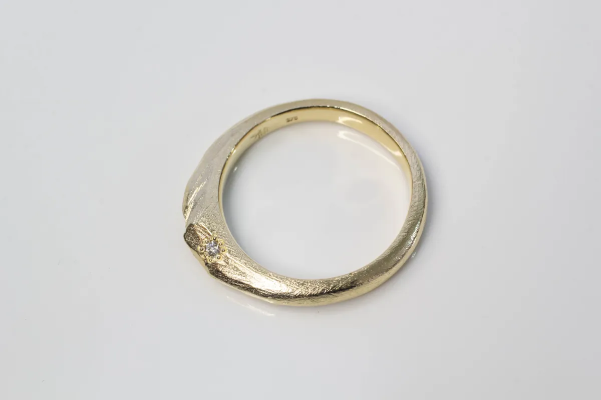 Mountain Ring with Diamond - Gold sold by Sophie Divett Jewelry