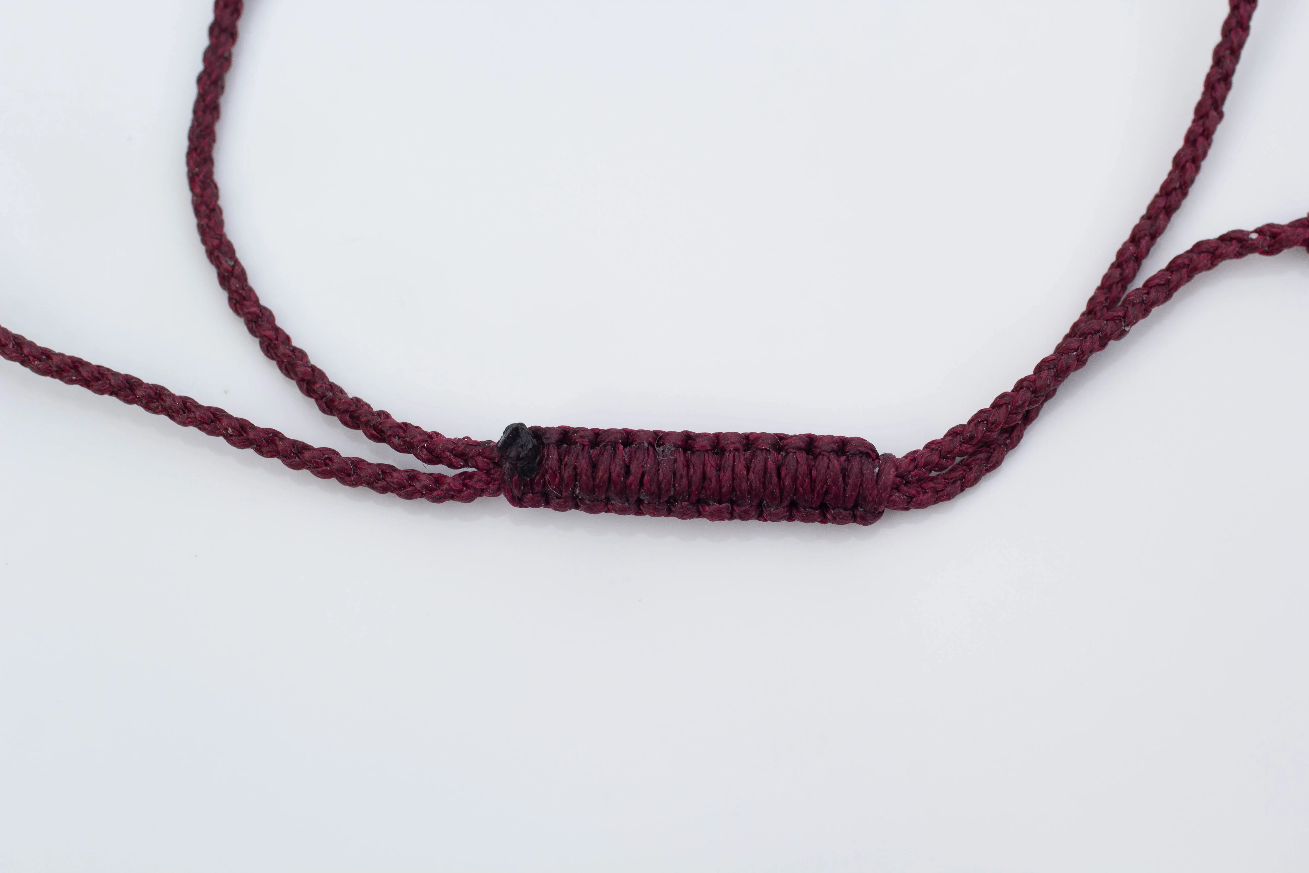 Three Leaf Charm Necklace on Braided Cord - Sterling Silver sold by Sophie Divett Jewelry product image thumbnail 4