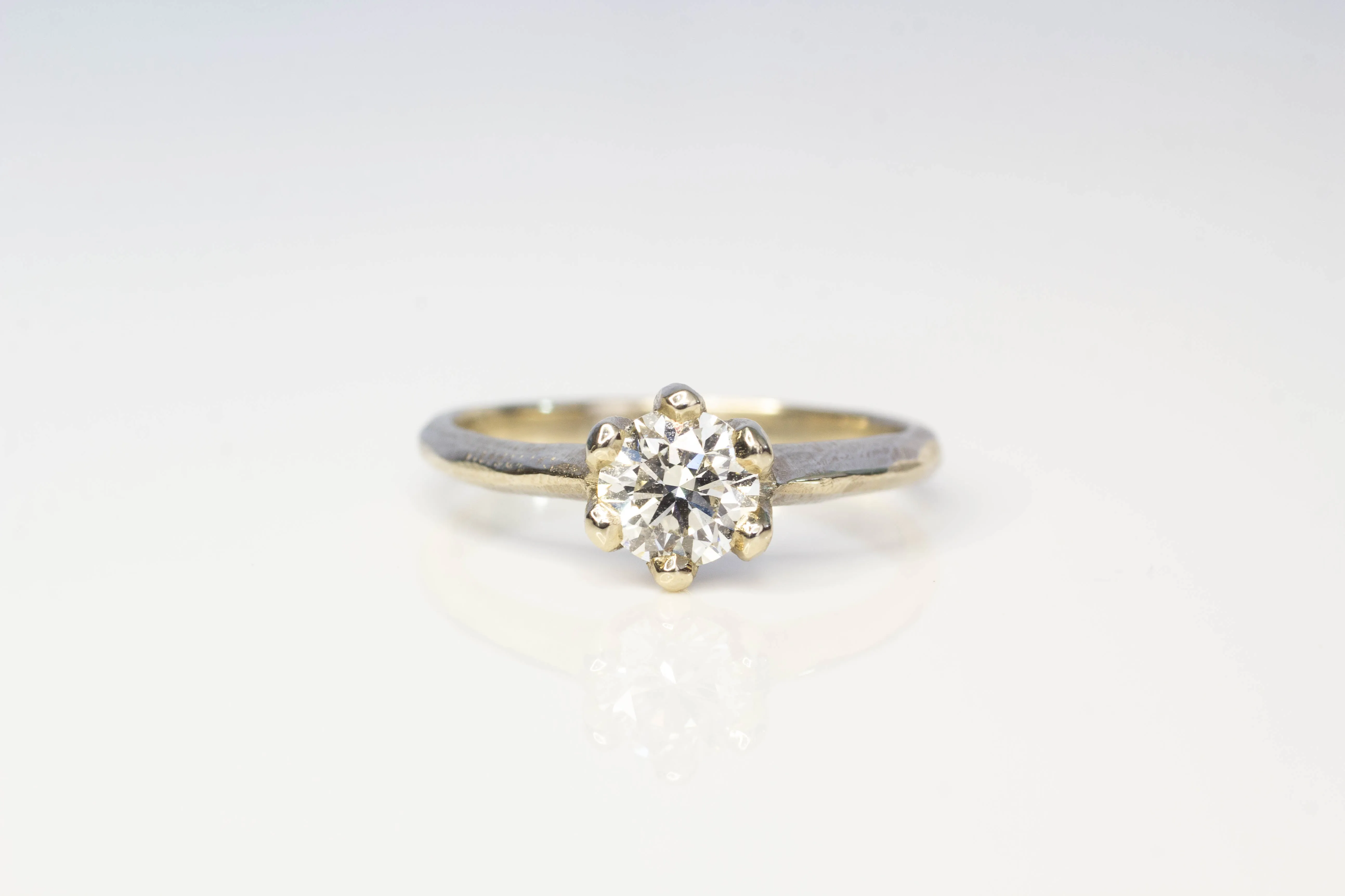 Vesta Ring - 14ct White Gold with 0.74ct White Recycled Diamond sold by Sophie Divett Jewelry