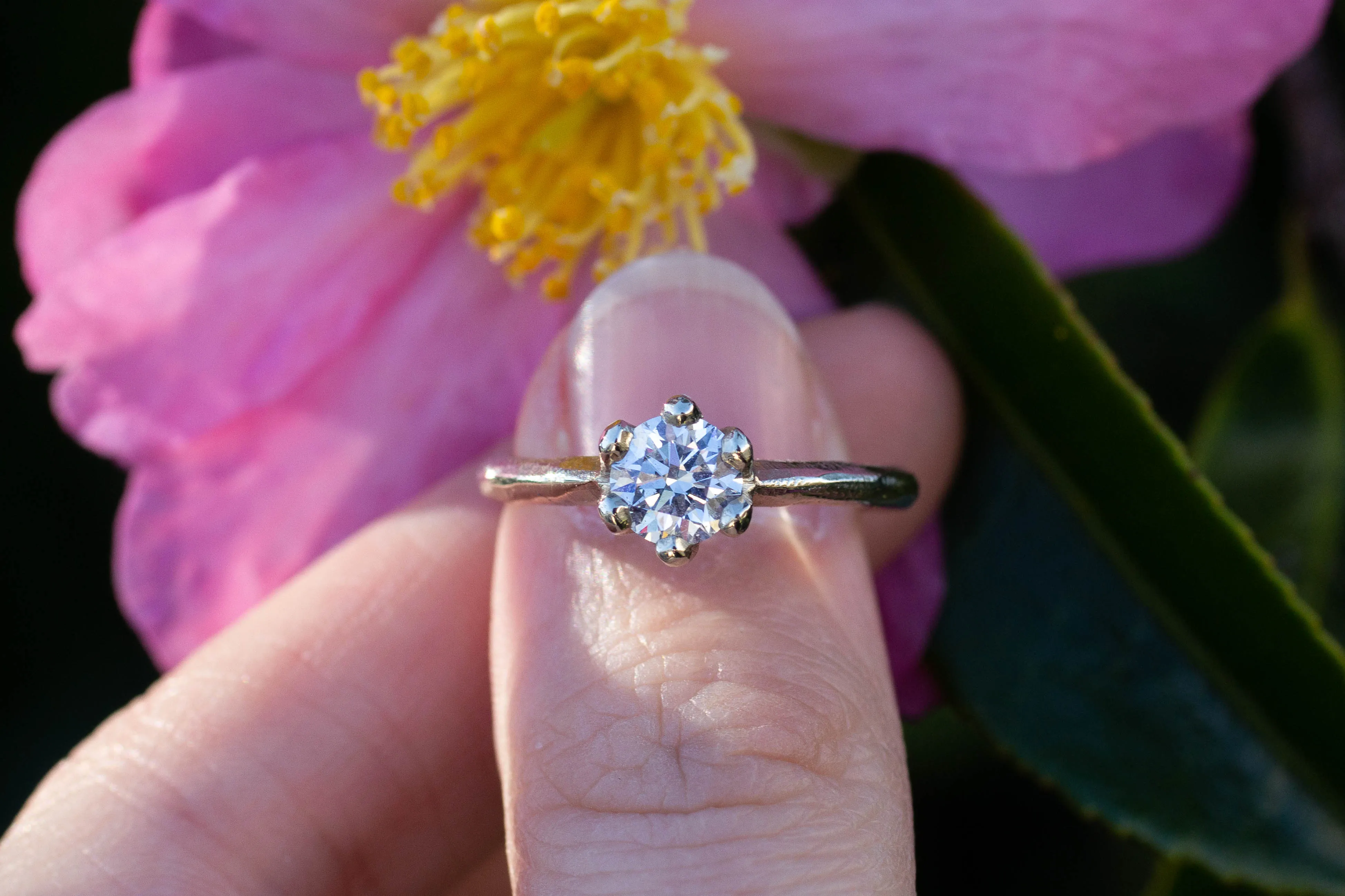 Vesta Ring - 14ct White Gold with 0.74ct White Recycled Diamond sold by Sophie Divett Jewelry product image thumbnail 2