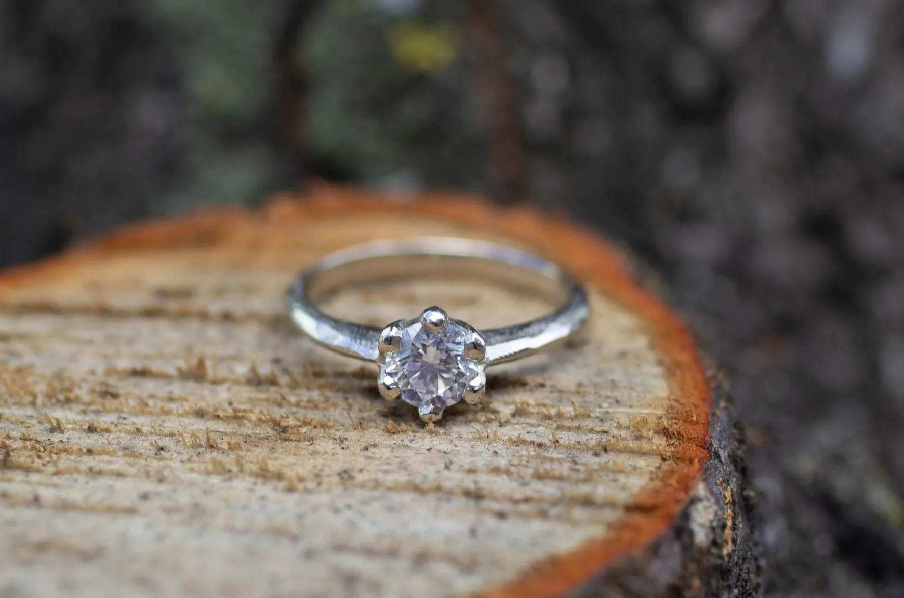 Vesta Ring - 14ct White Gold with 0.74ct White Recycled Diamond sold by Sophie Divett Jewelry product image thumbnail 5