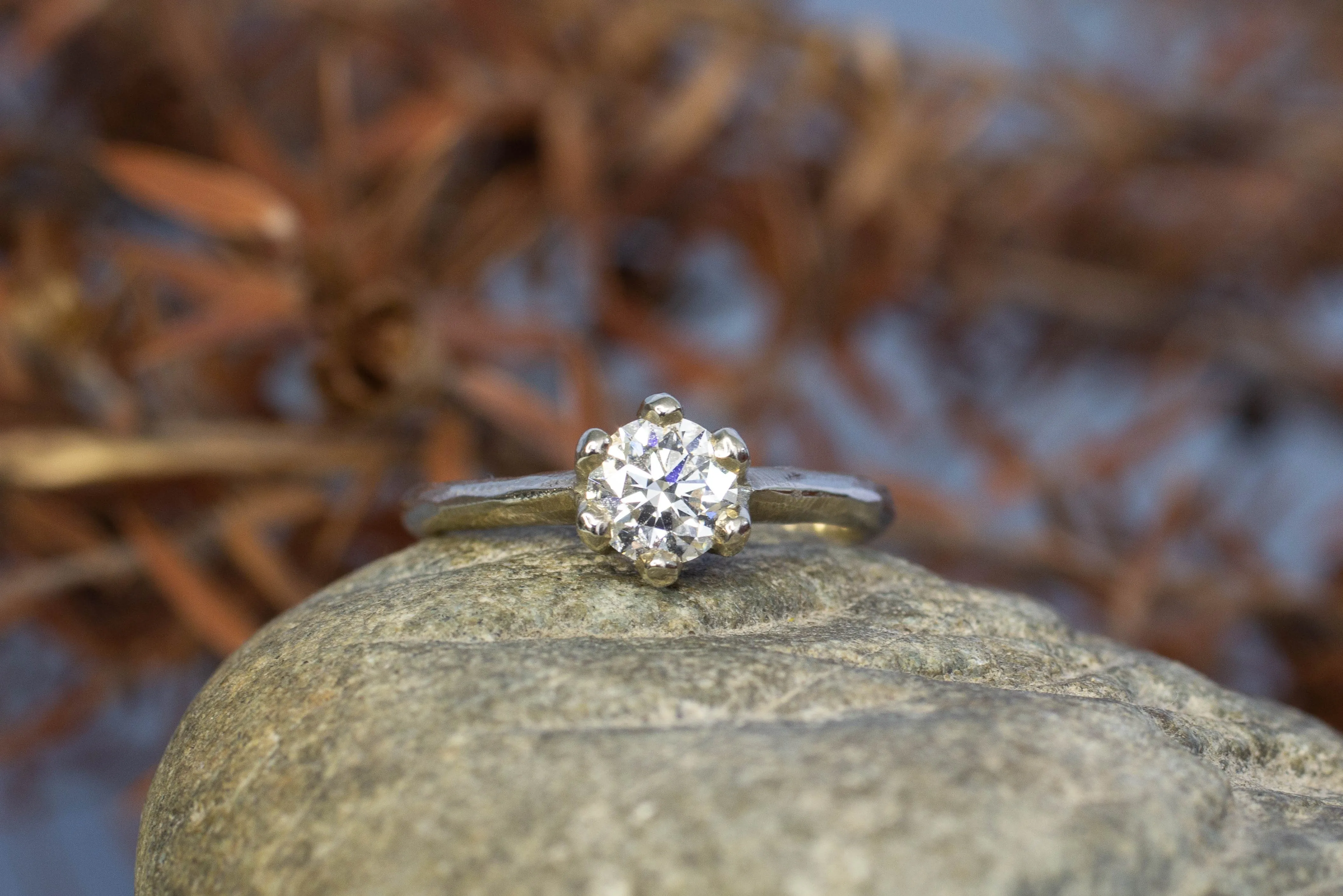 Vesta Ring - 14ct White Gold with 0.74ct White Recycled Diamond sold by Sophie Divett Jewelry product image thumbnail 3