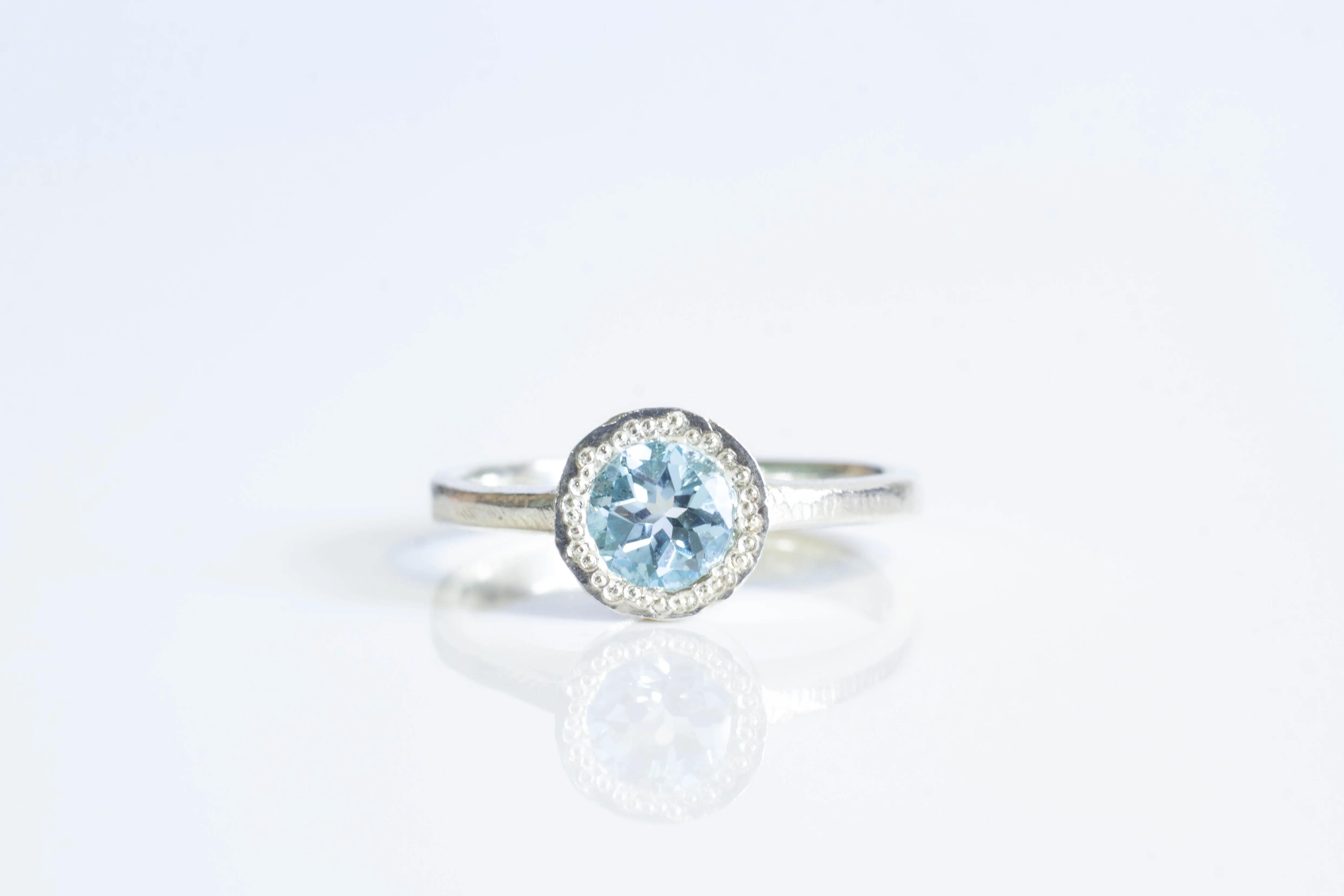 Lota Ring - Sterling Silver with Light Blue Topaz sold by Sophie Divett Jewelry product image thumbnail 3